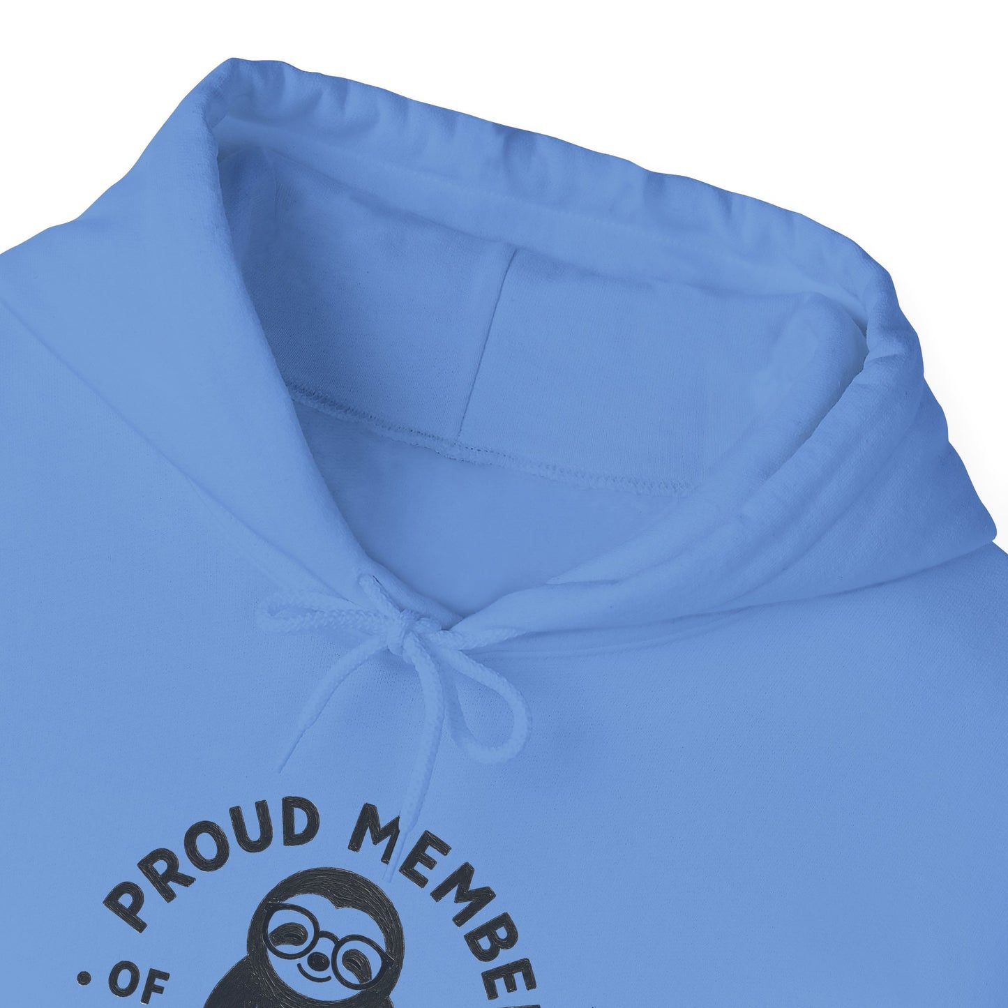 "Proud Member of the Slow Readers Club" Sloth Reading Hoodie