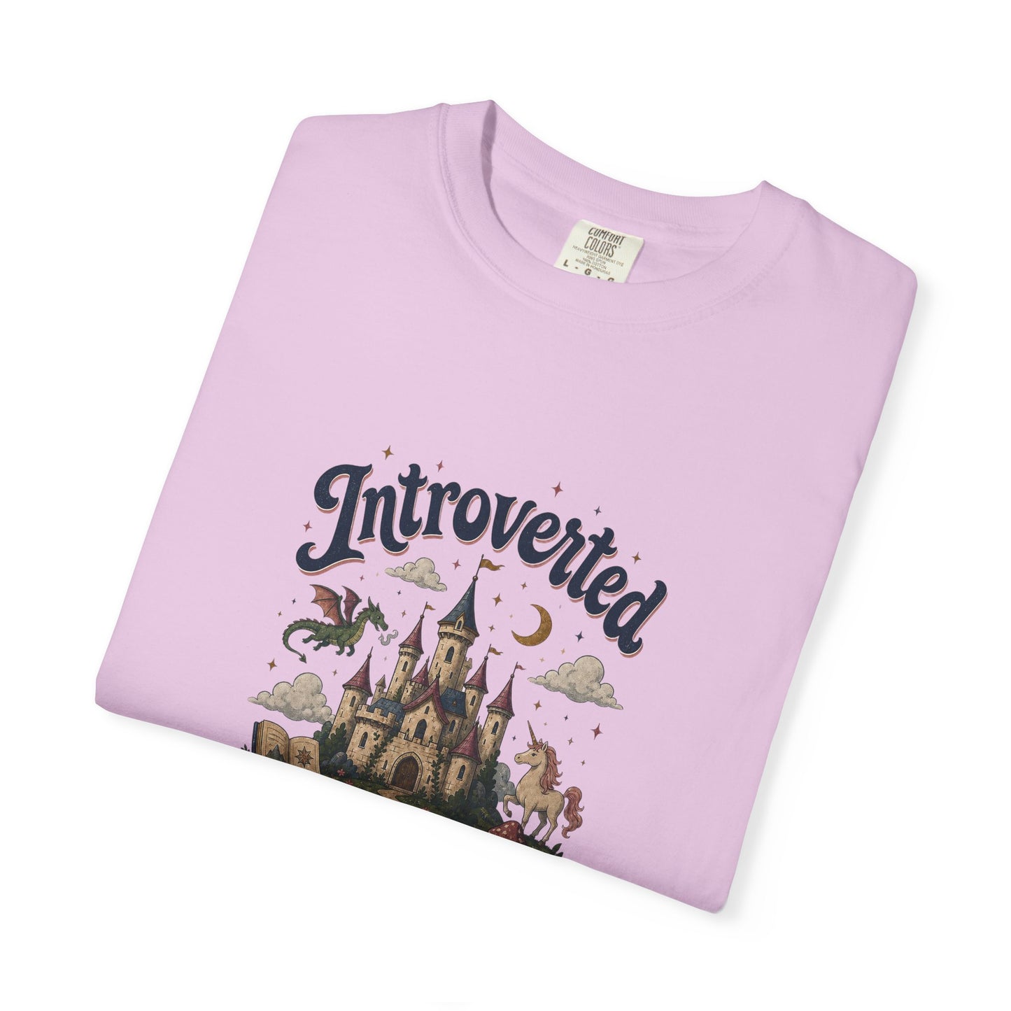 "Introverted But Willingly Discuss Fictional Worlds" Fantasy Lovers T-Shirt