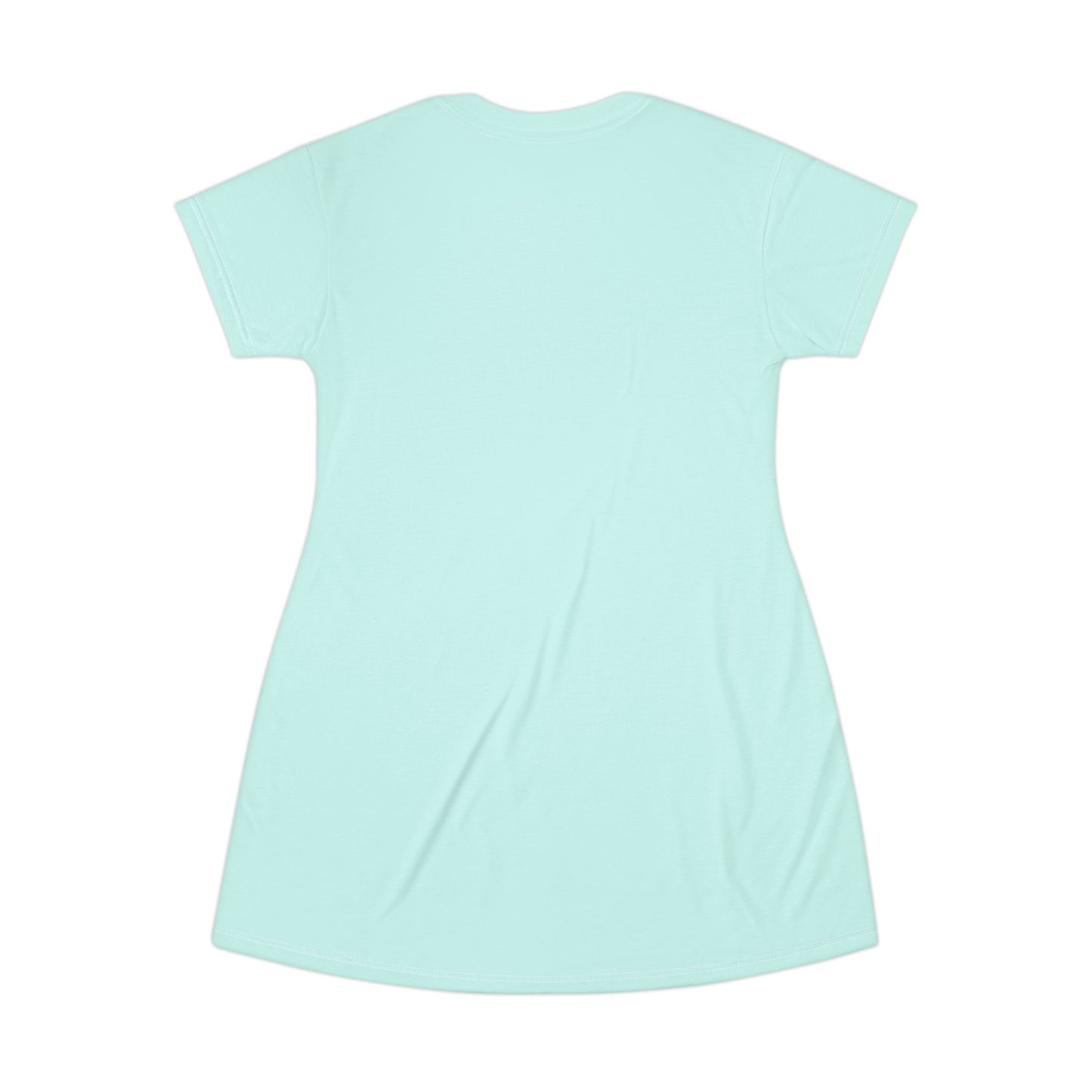 "Book Girl Summer" T-Shirt Dress — Cute Pastel Reading Graphic Dress