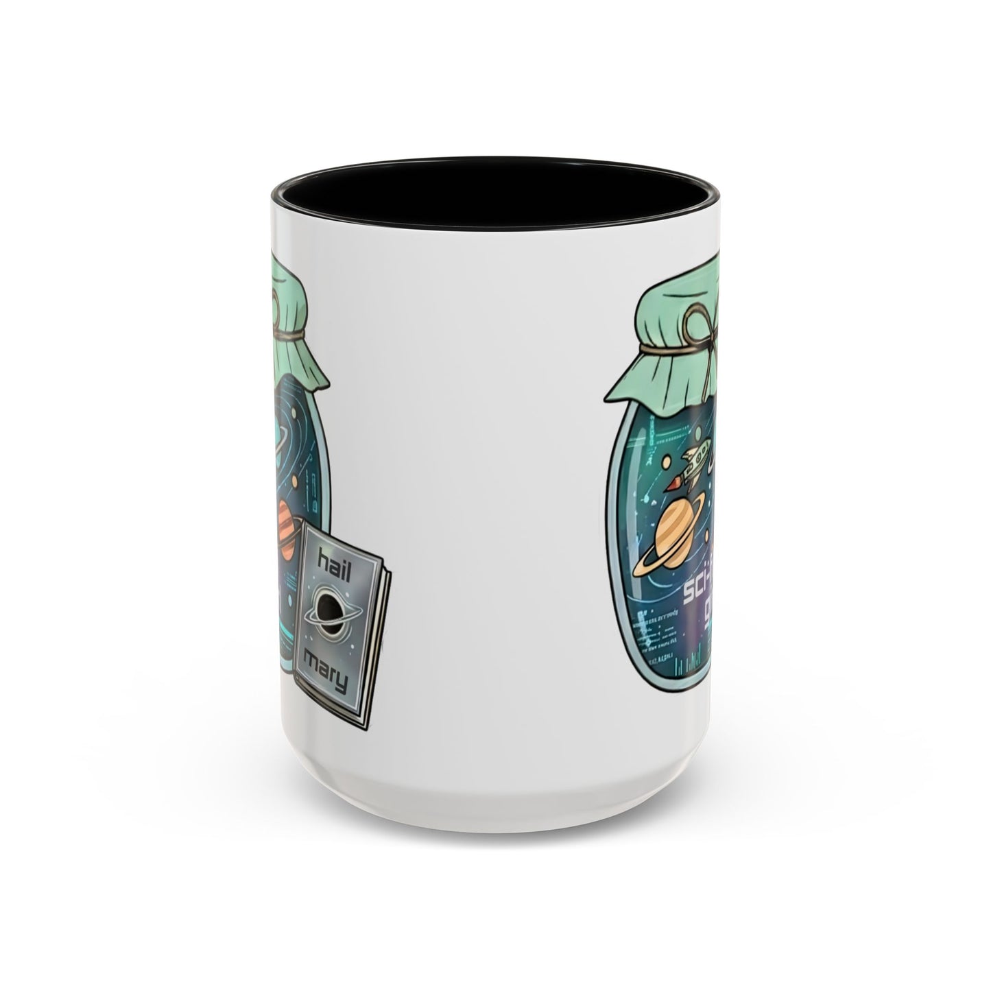 "Sci‑Fi Girl" JamJar Mug — Space Planets Accent Coffee Cup (11/15oz)