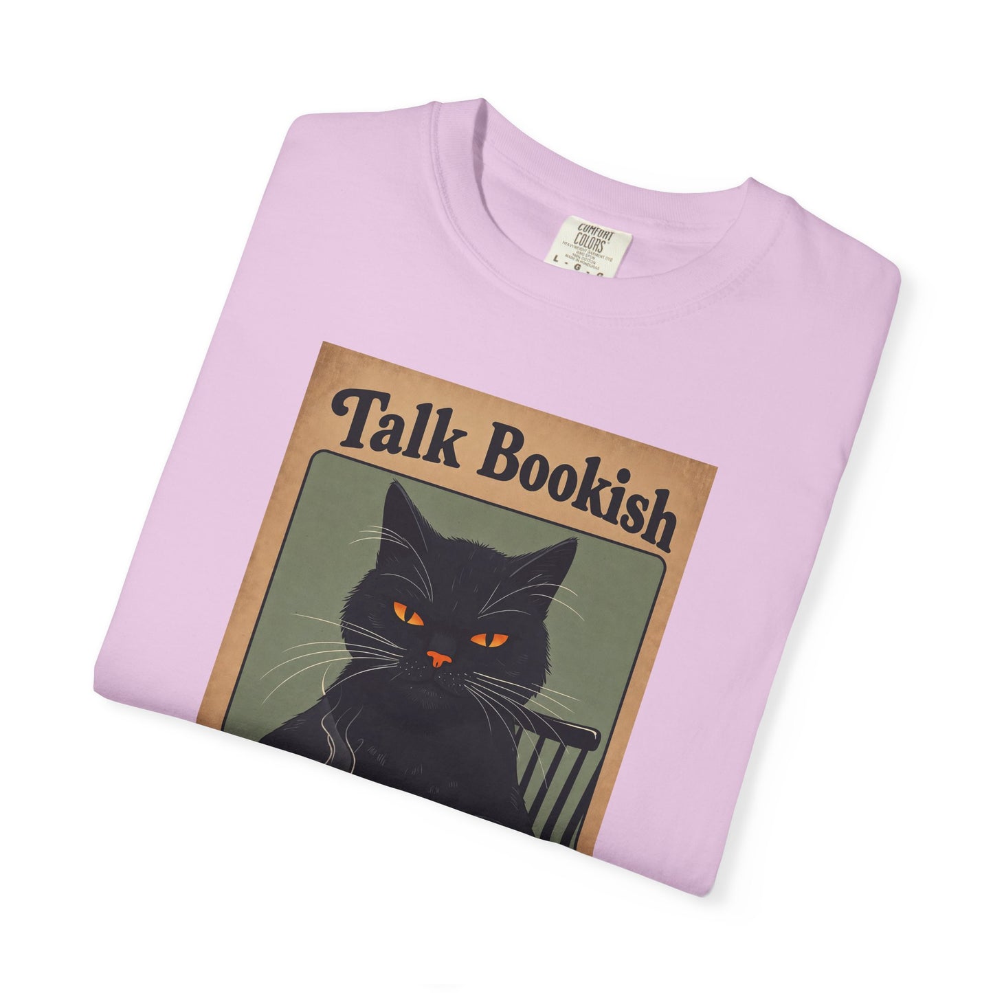 "Talk Bookish To Me" Cat T-Shirt
