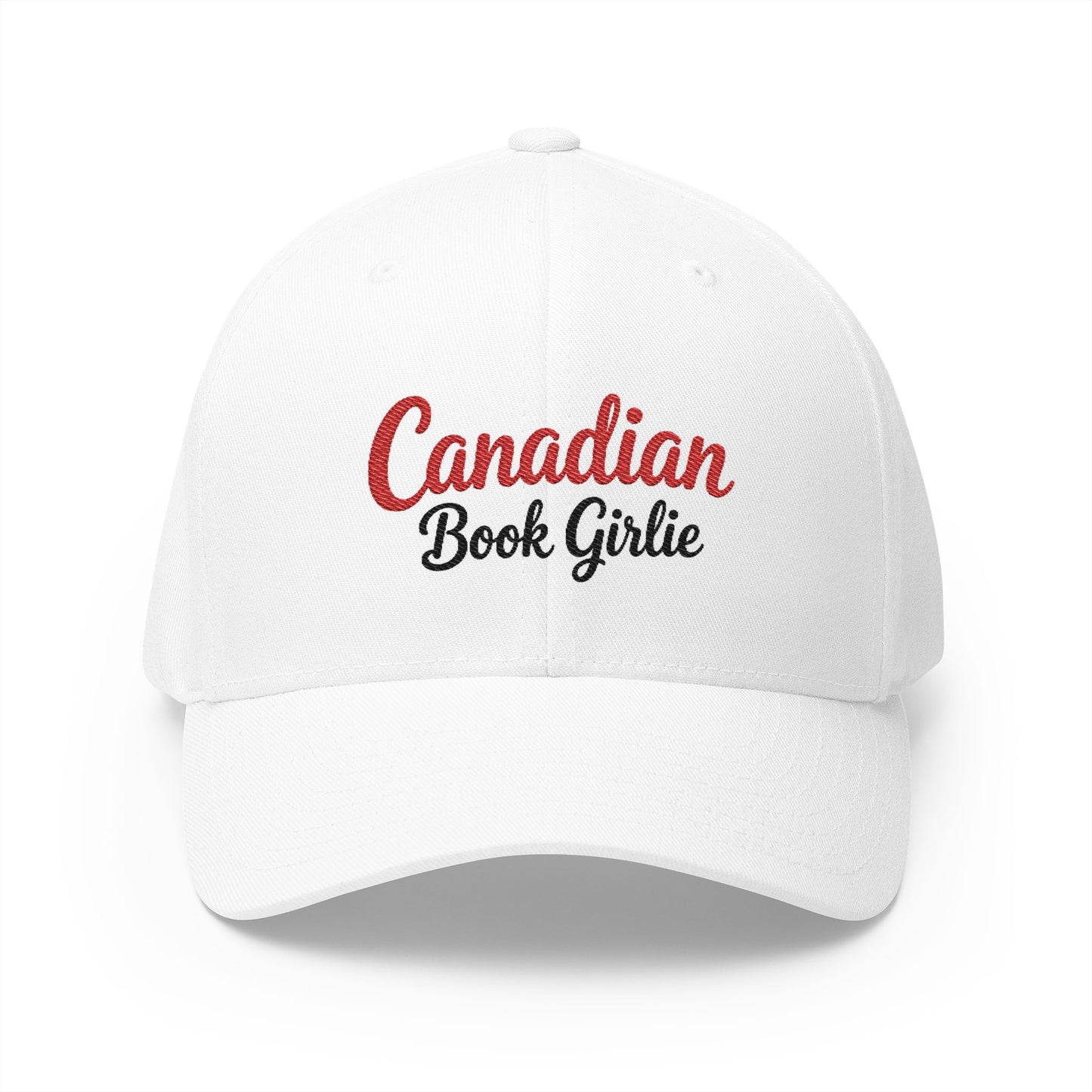 "Canadian Book Girlie" Embroidered Cap — Cozy Literary Baseball Hat