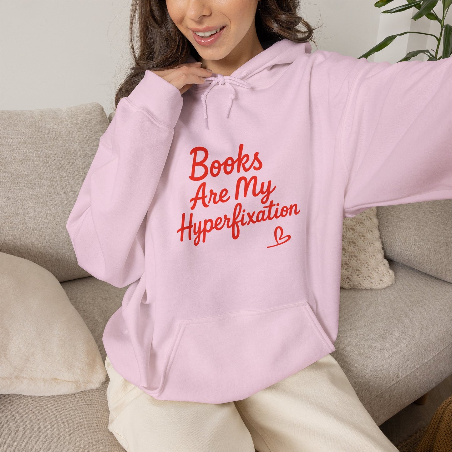 "Books Are My Hyperfixation" Neurospicy Bookish Hoodie