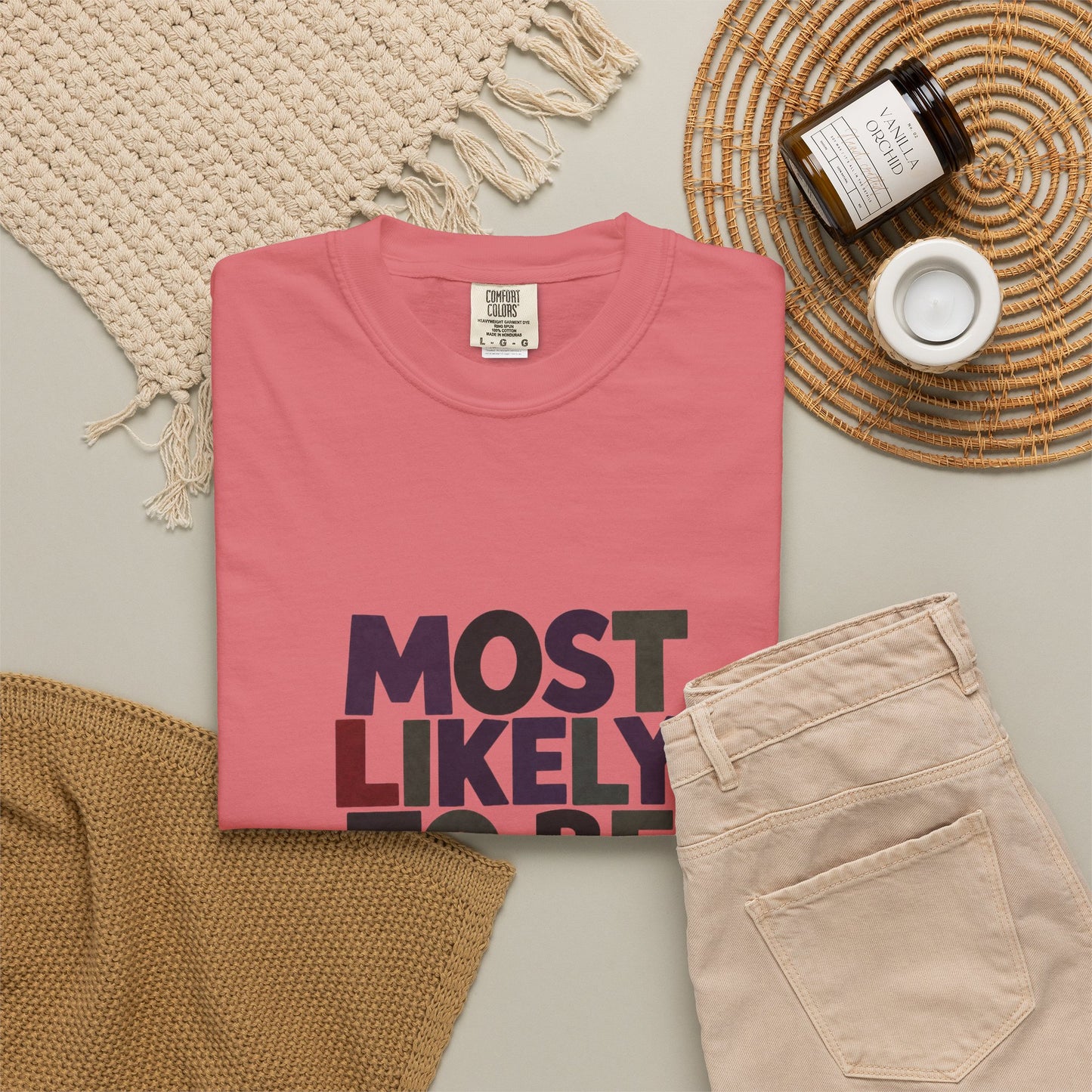 “Most Likely to Be Reading Thrillers” Graphic T-shirt