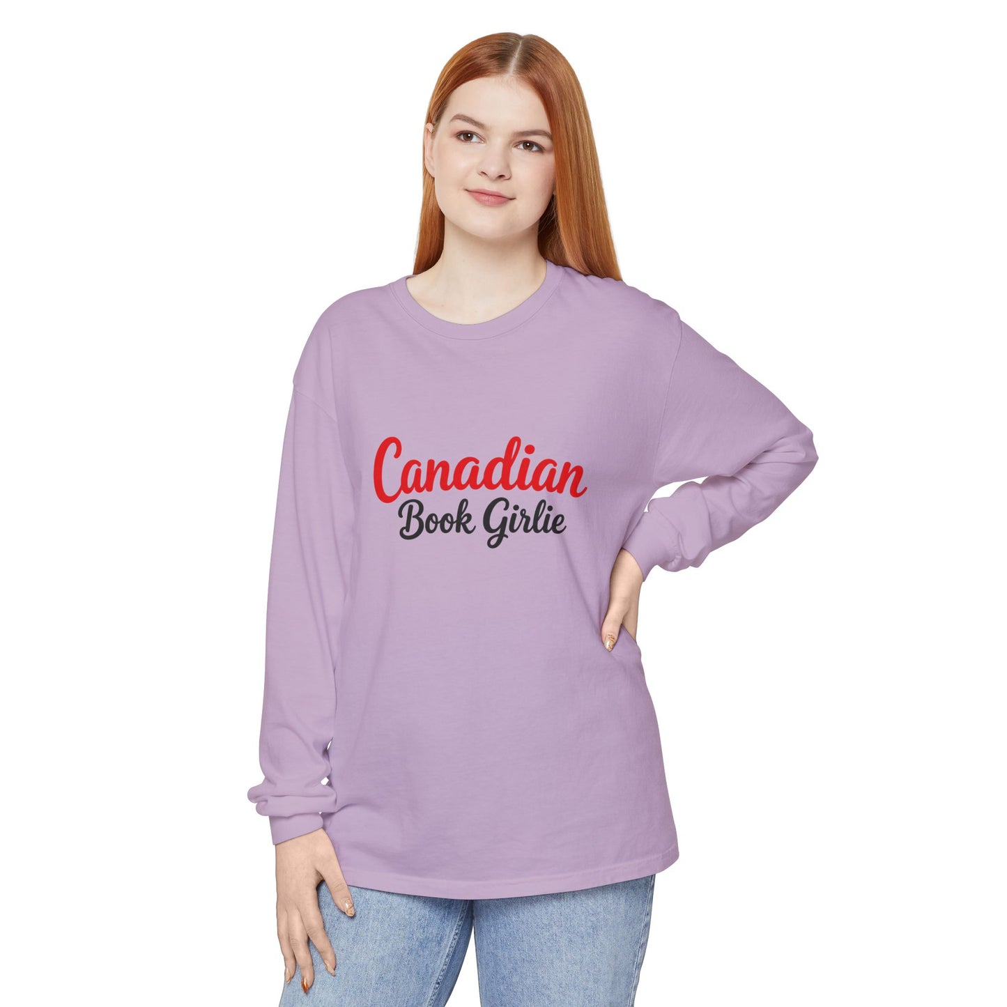 "Canadian Book Girlie" Long Sleeve Tee