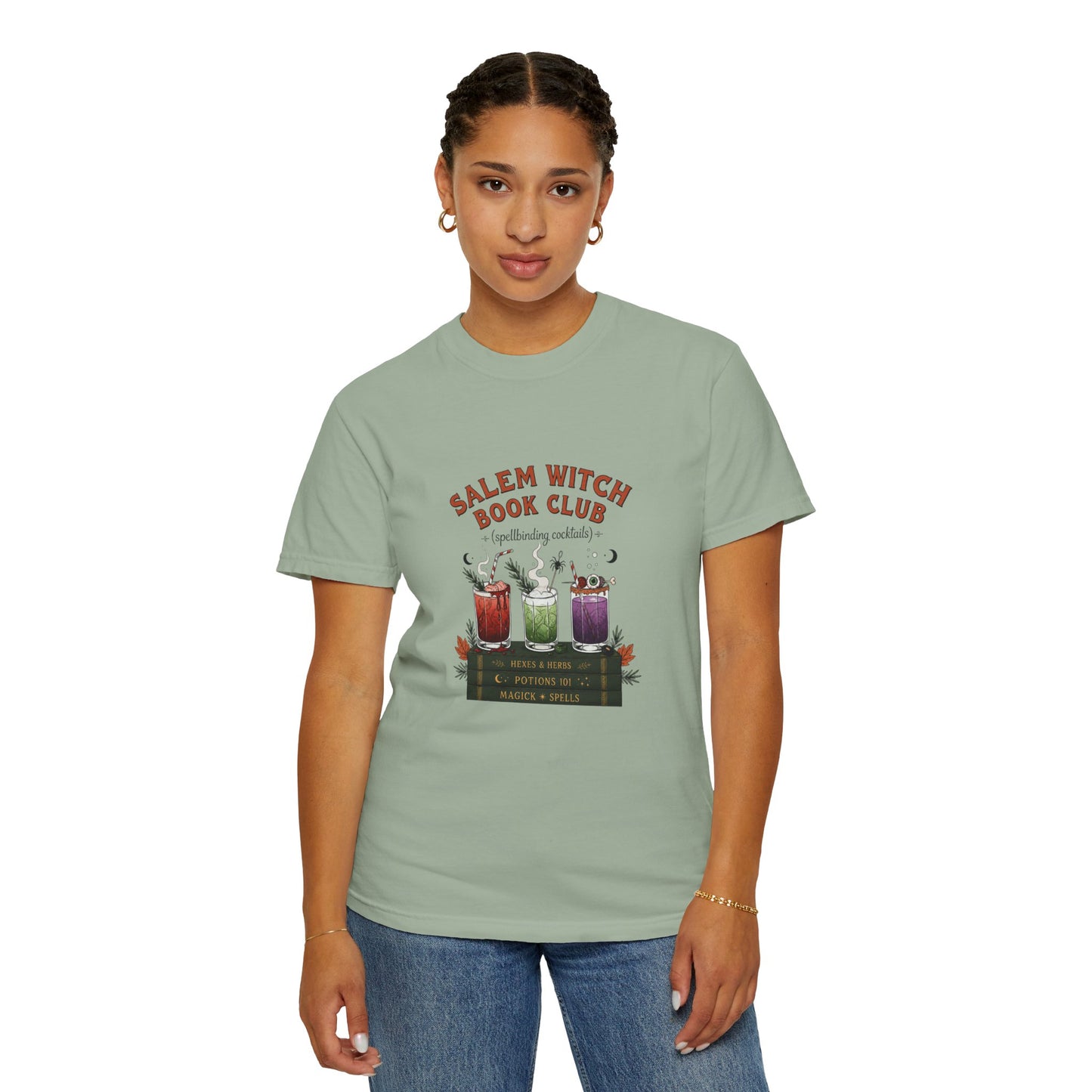 "Salem Witch Book Club" T-Shirt — Whimsical Witchy Reading Tee