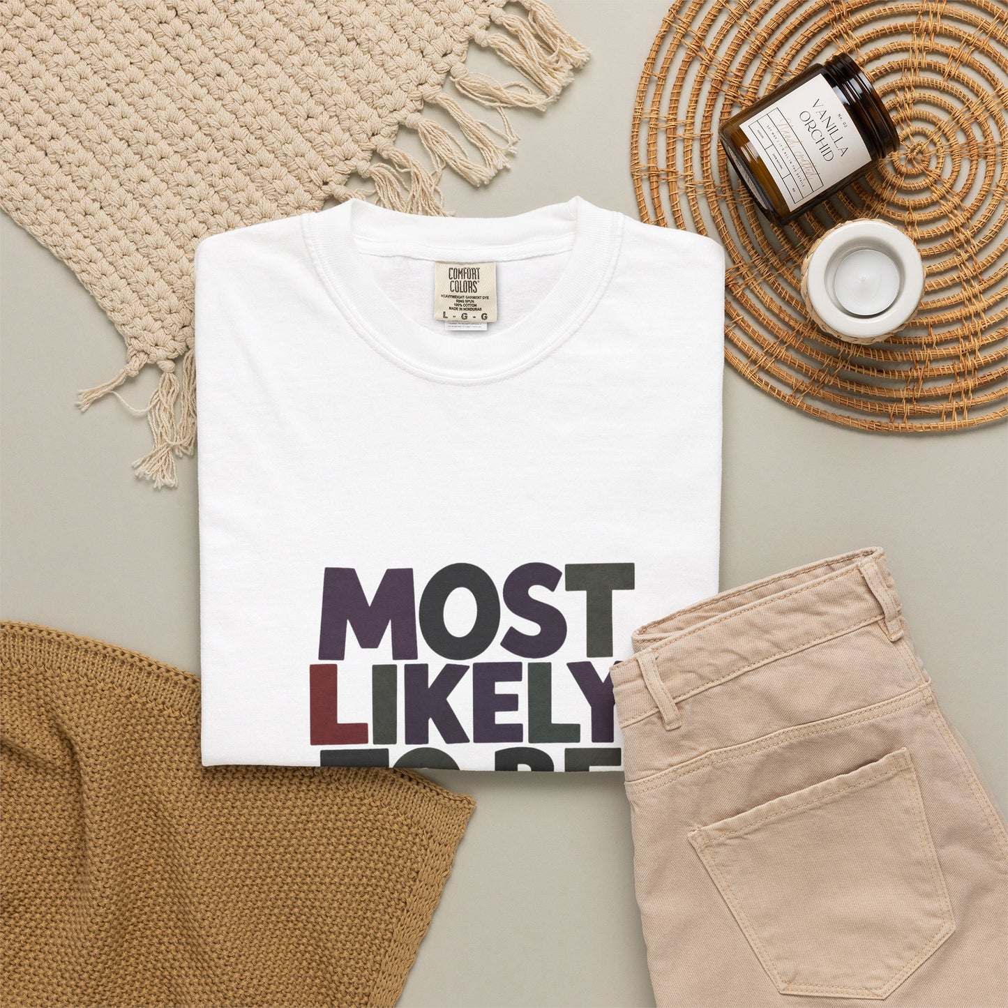 “Most Likely to Be Reading Thrillers” Graphic T-shirt