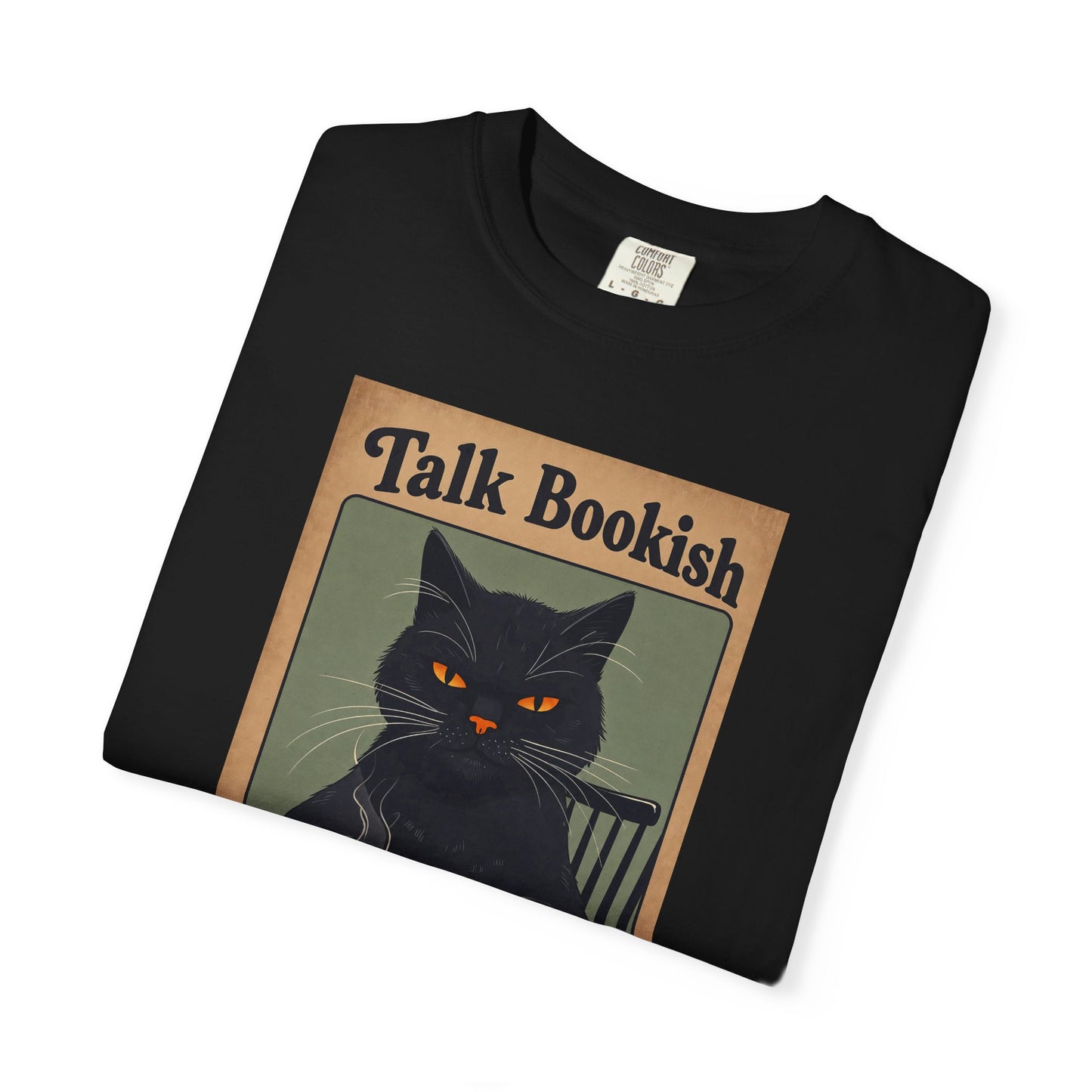 "Talk Bookish To Me" Cat T-Shirt