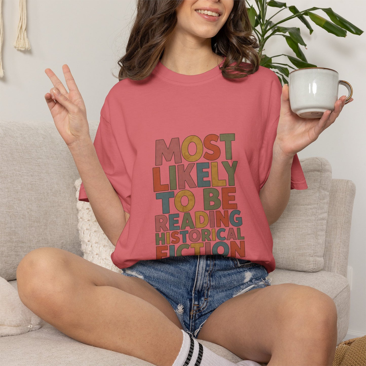 Historical Fiction Reader T-Shirt — "Most Likely to Be Reading Historical Fiction"