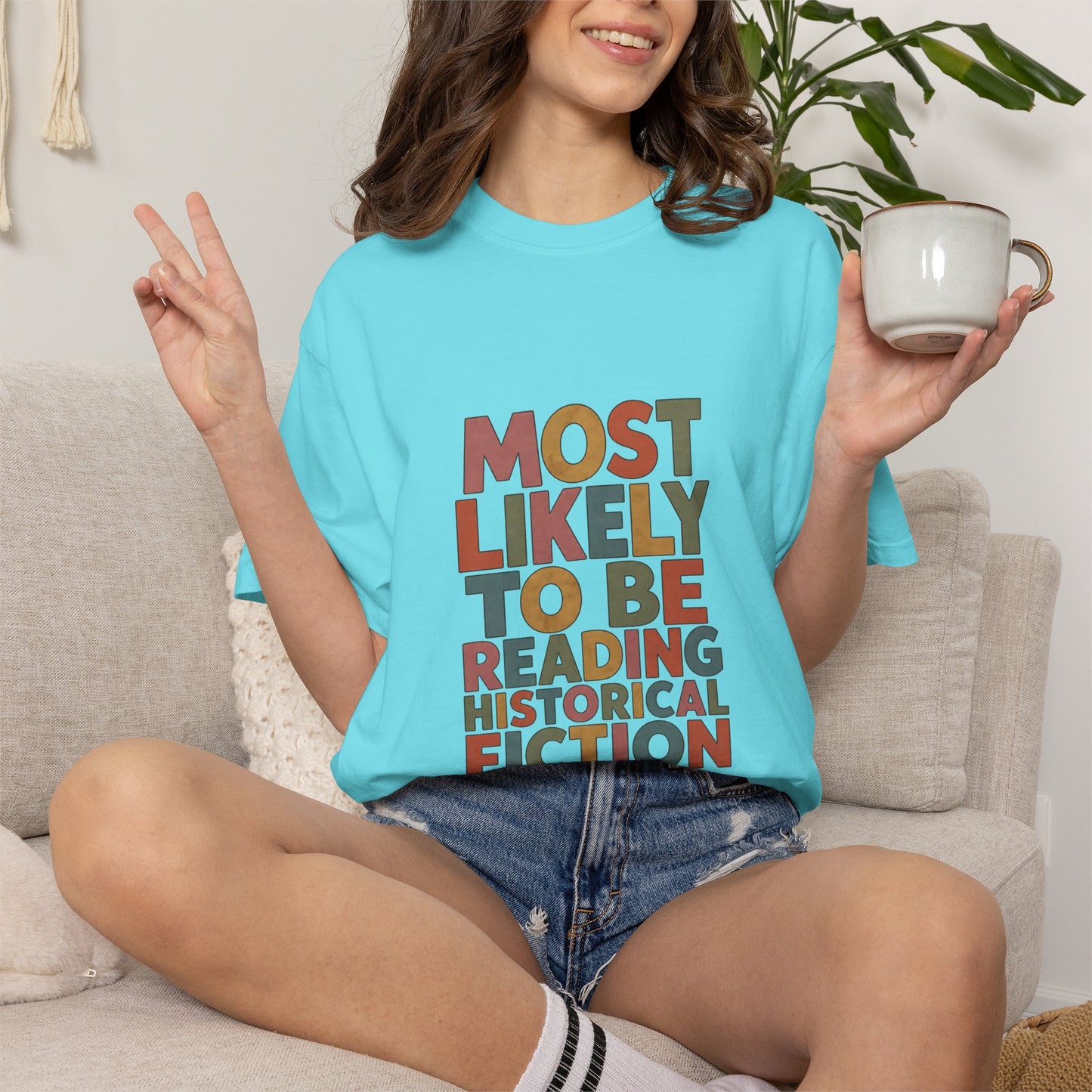 Historical Fiction Reader T-Shirt — "Most Likely to Be Reading Historical Fiction"
