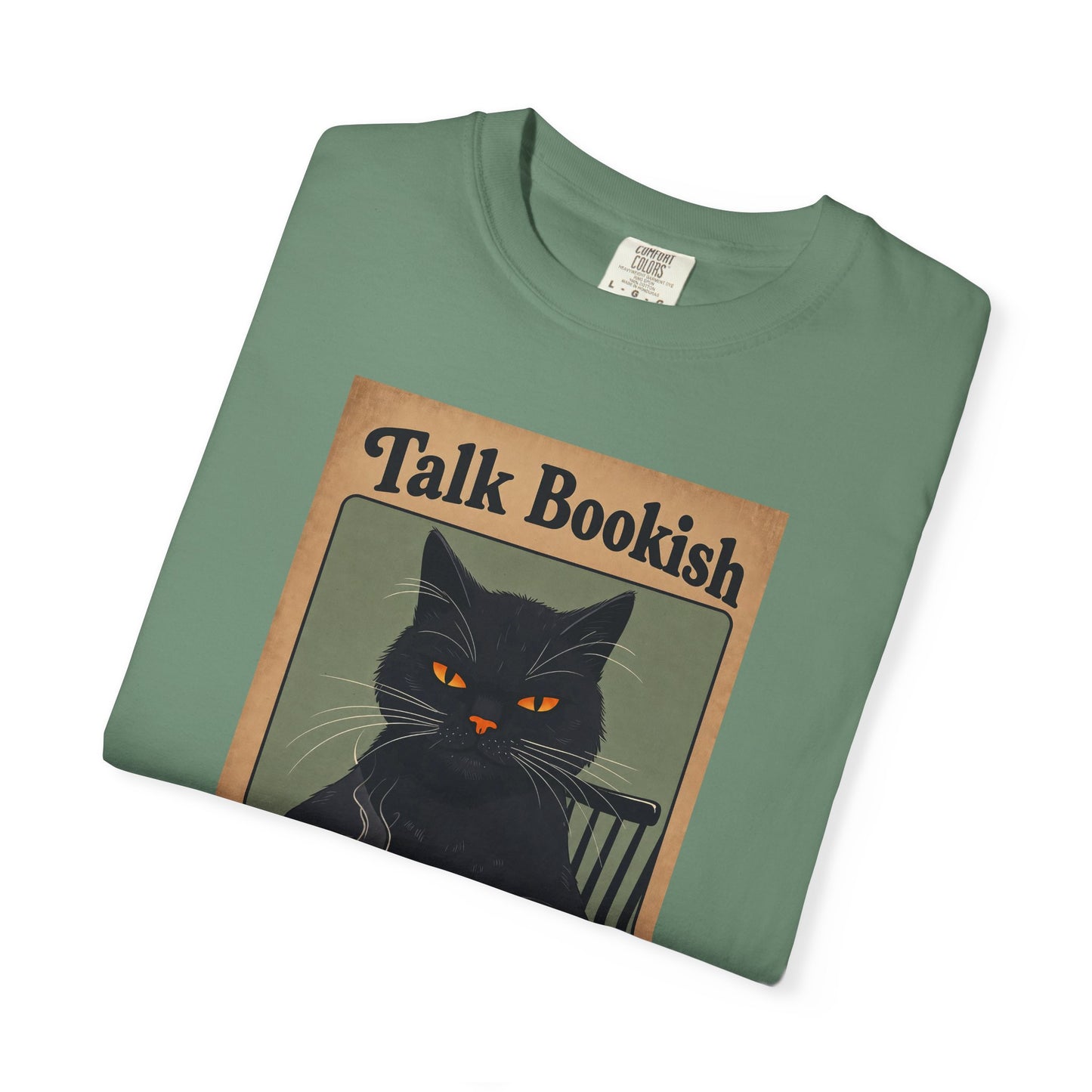 "Talk Bookish To Me" Cat T-Shirt