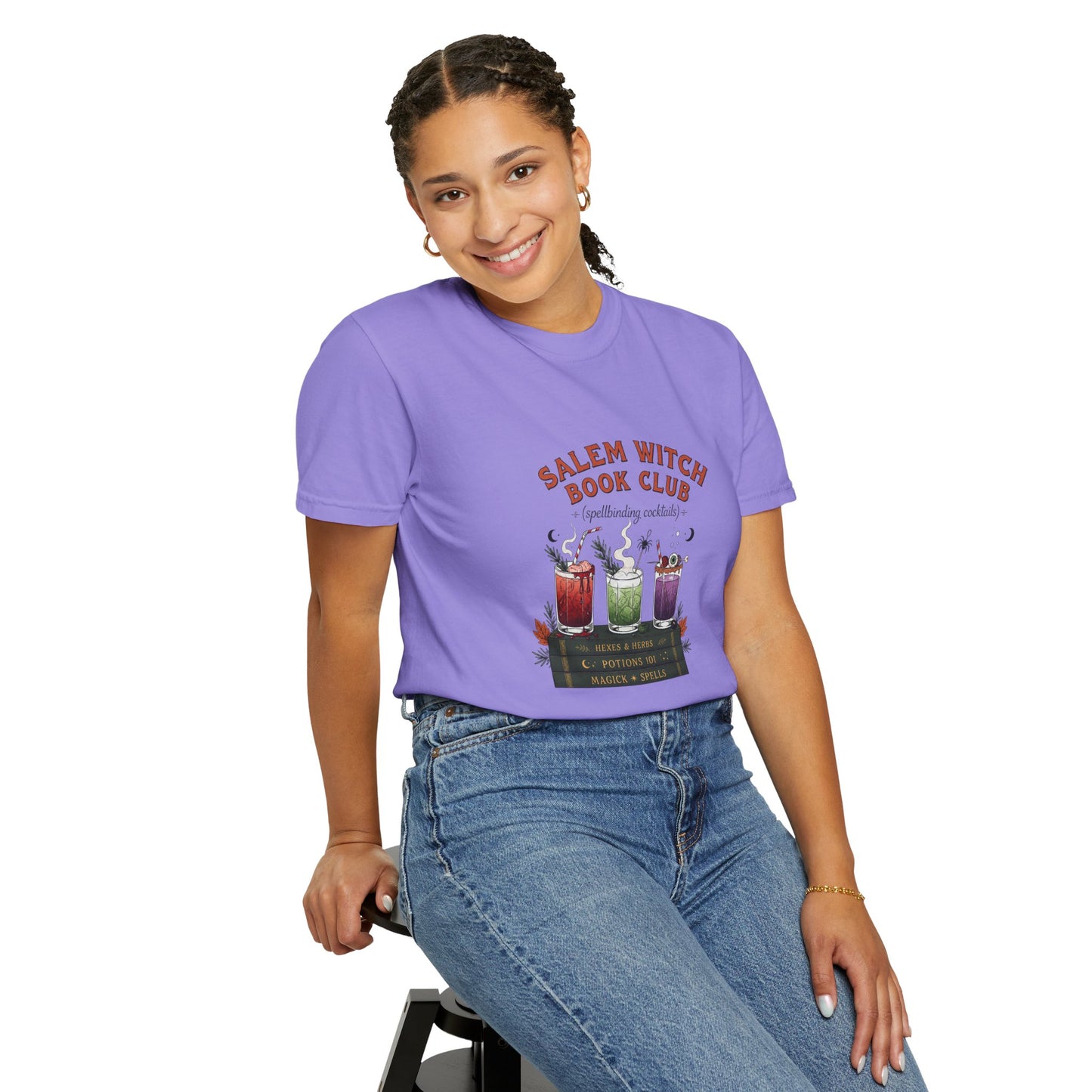 "Salem Witch Book Club" T-Shirt — Whimsical Witchy Reading Tee