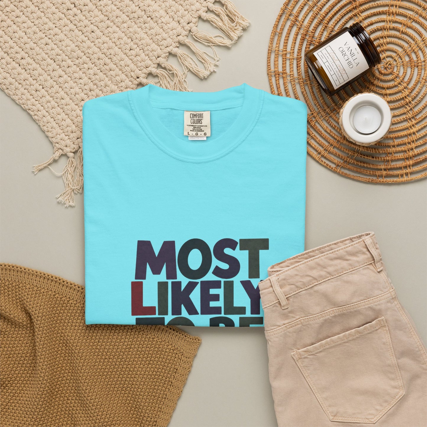 “Most Likely to Be Reading Thrillers” Graphic T-shirt