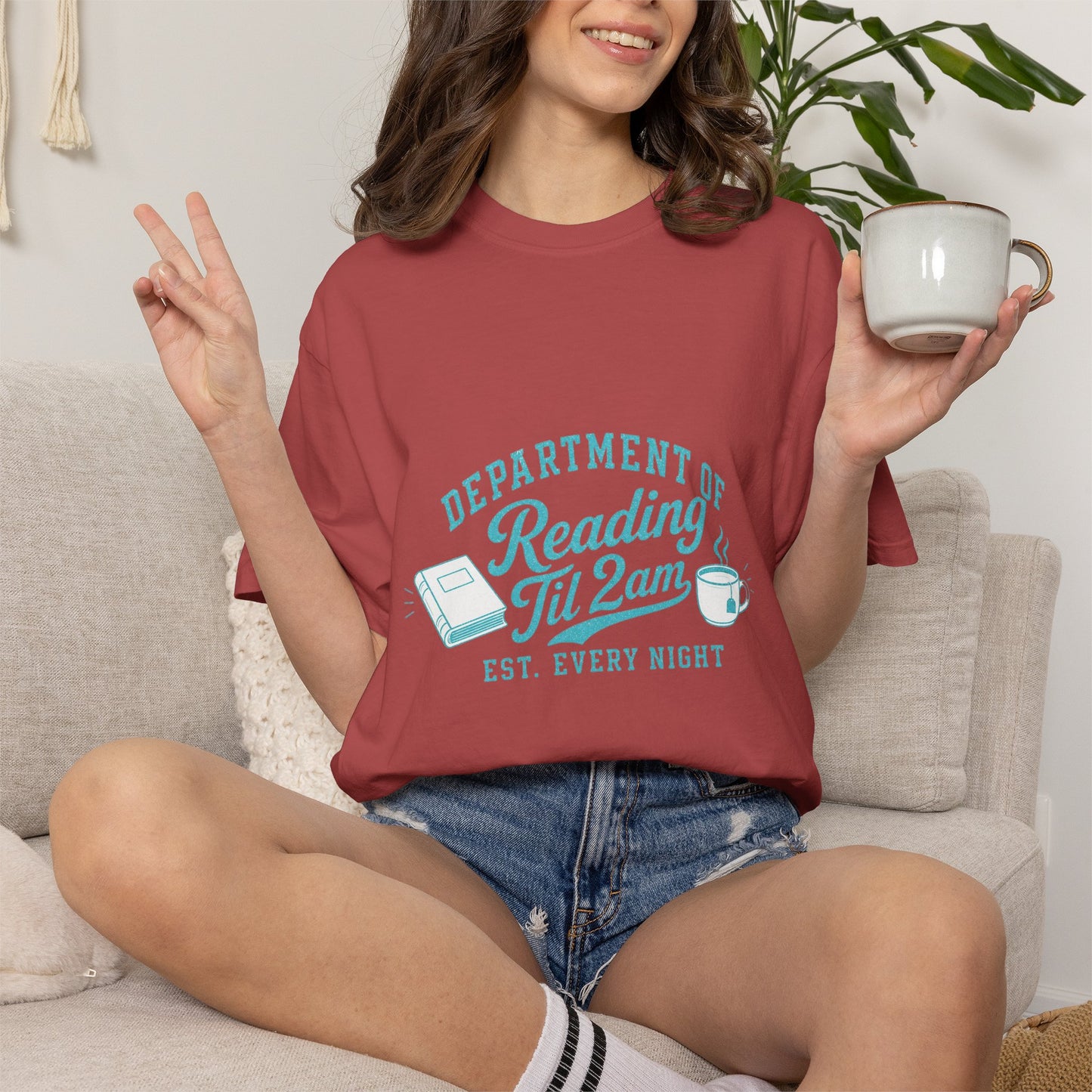 "Department of Reading 'Til 2AM: T-Shirt — Graphic Reading Tee