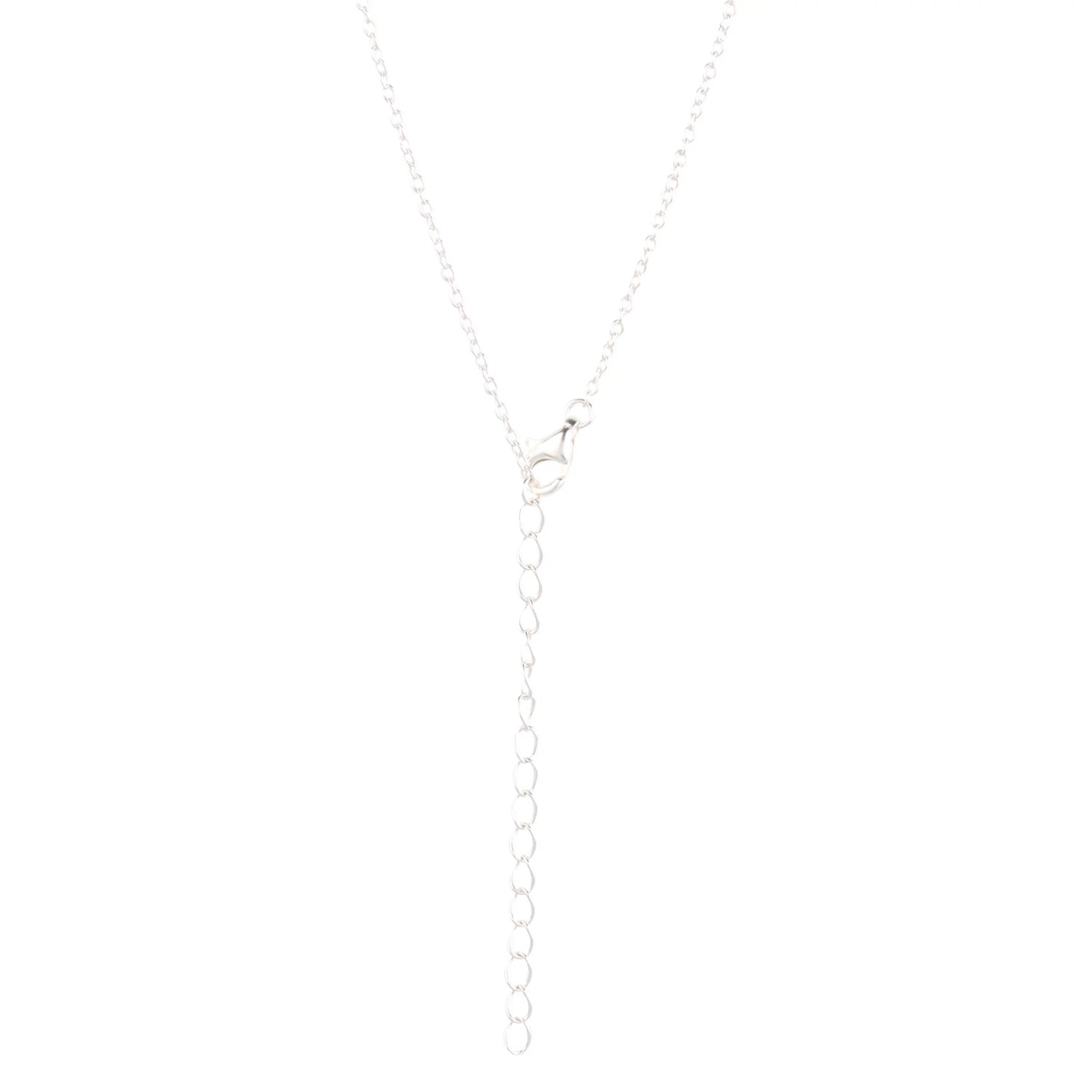 Collier en argent sterling 925 avec pendentif cœur rouge