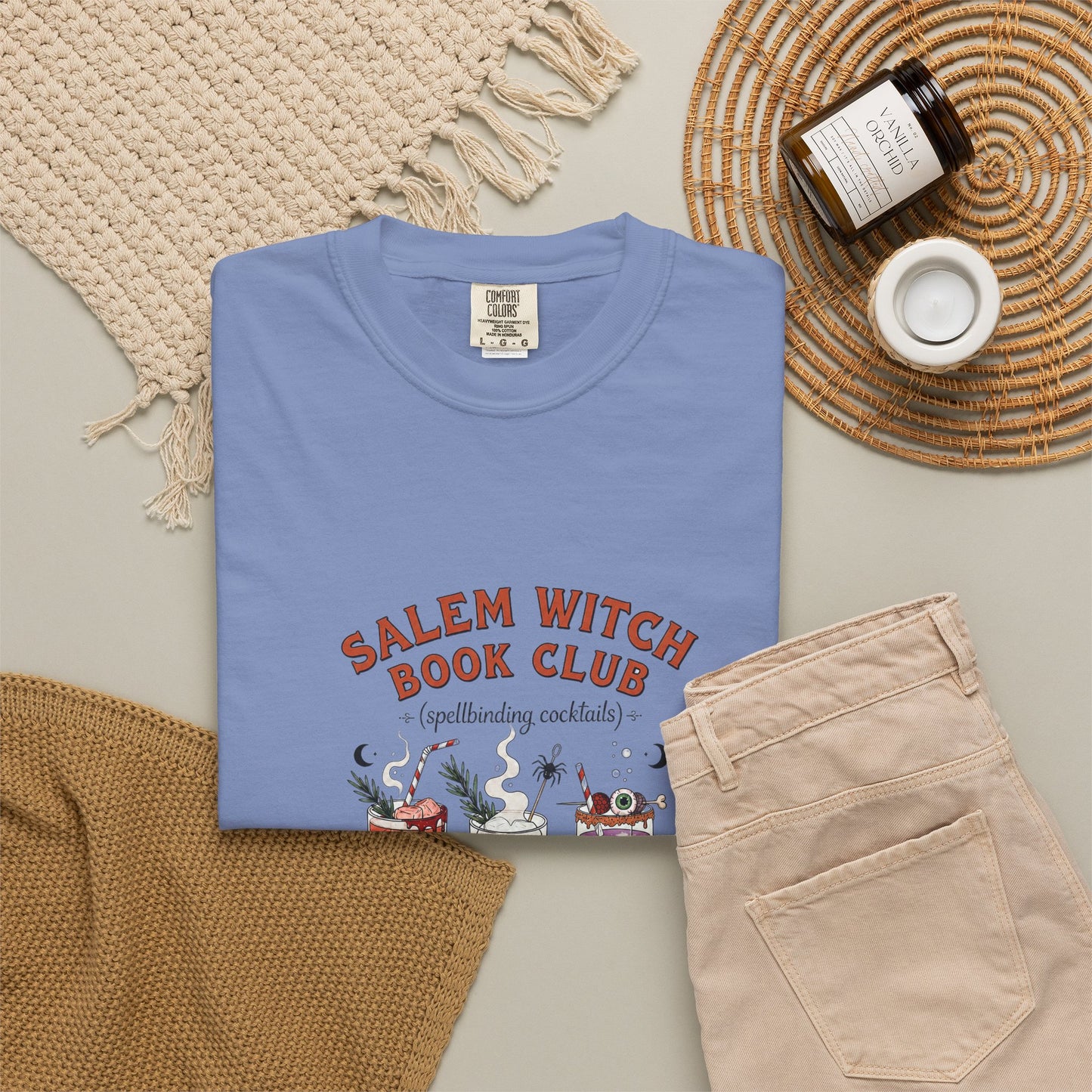 "Salem Witch Book Club" T-Shirt — Whimsical Witchy Reading Tee
