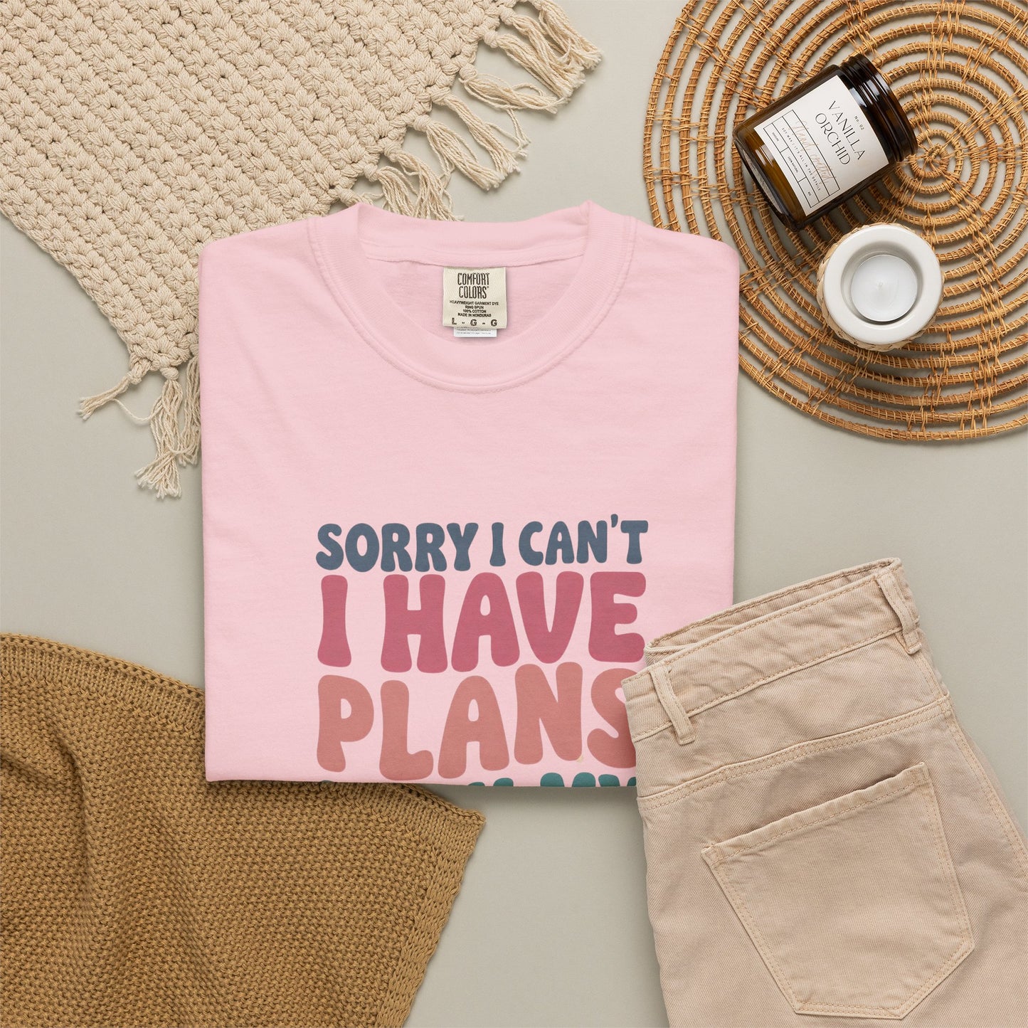 Book Lover T-Shirt — "Sorry I Can't, I Have Plans With My Books" Graphic Tee