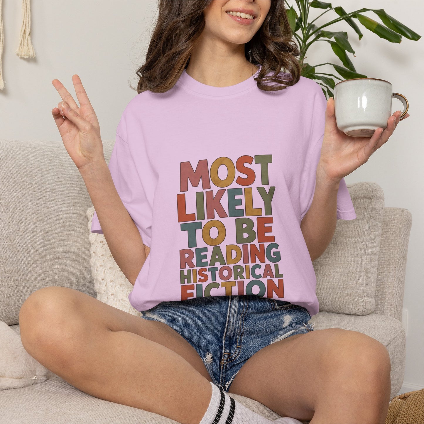 Historical Fiction Reader T-Shirt — "Most Likely to Be Reading Historical Fiction"