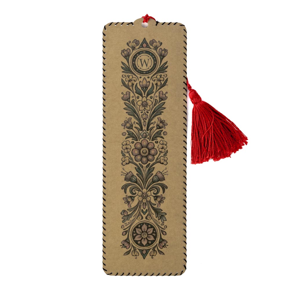 Cardboard Embroidery Kit Bookmark - Roses WLZ-003