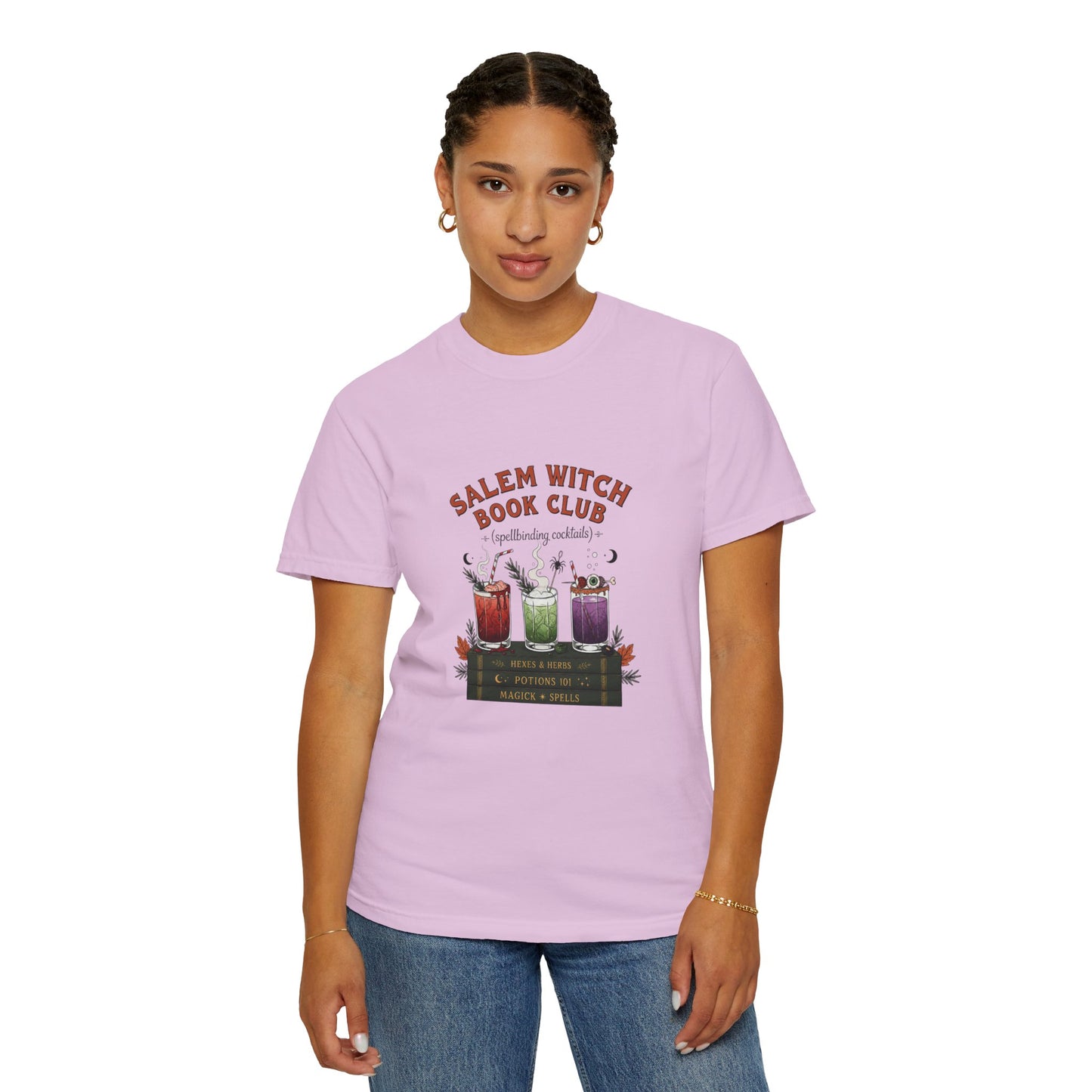 "Salem Witch Book Club" T-Shirt — Whimsical Witchy Reading Tee