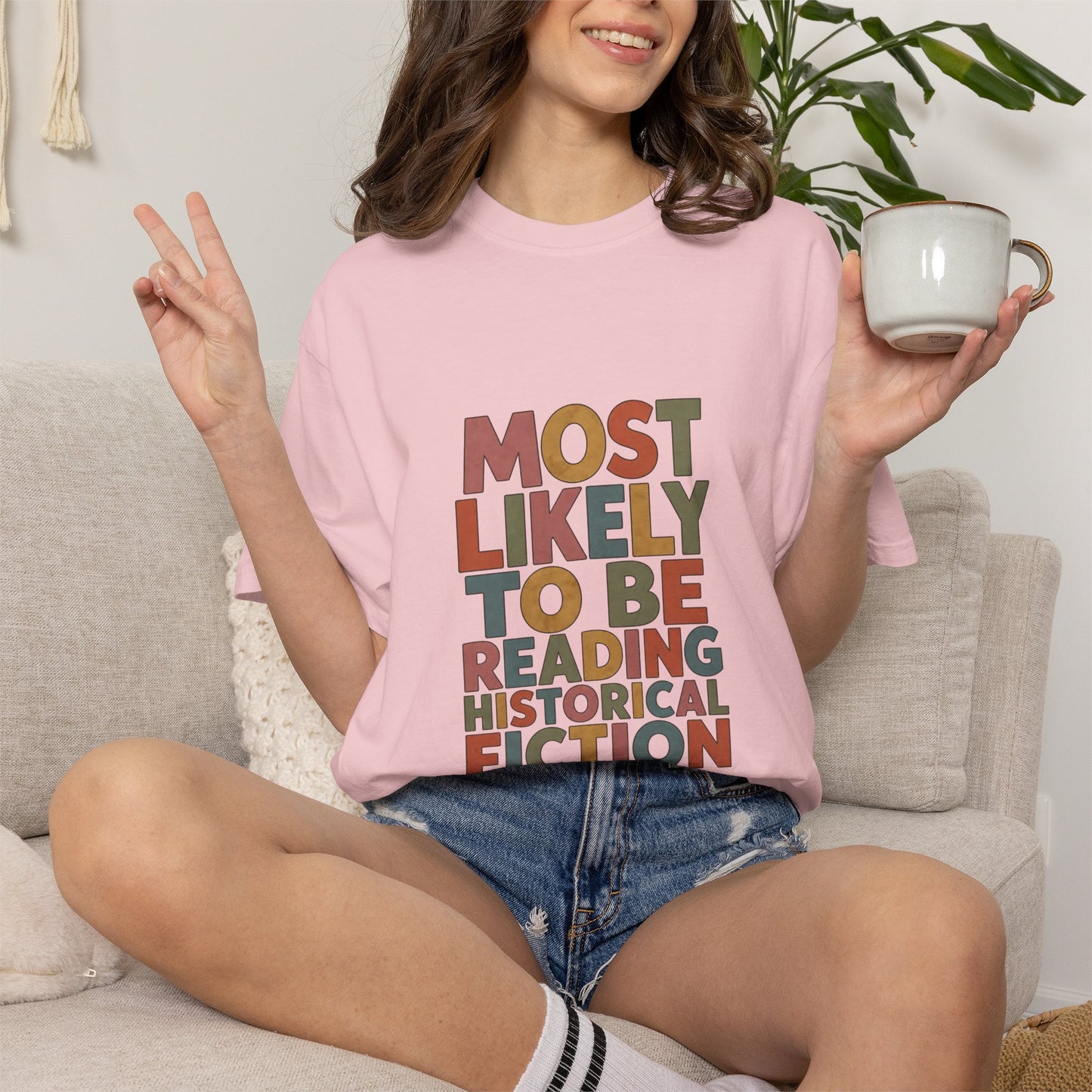 Historical Fiction Reader T-Shirt — "Most Likely to Be Reading Historical Fiction"