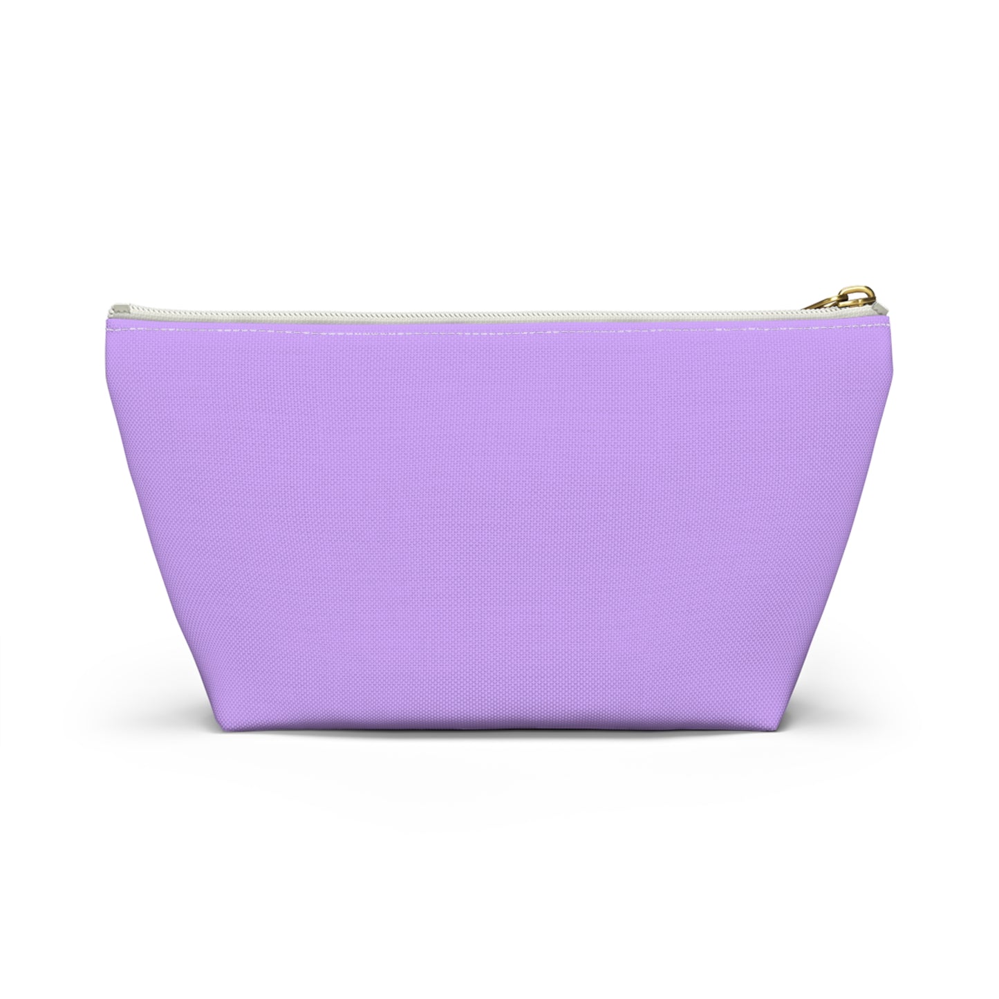"Badass Bookish Babe" Accessory Pouch — Lavender T‑Bottom Makeup & Book Lover Organizer