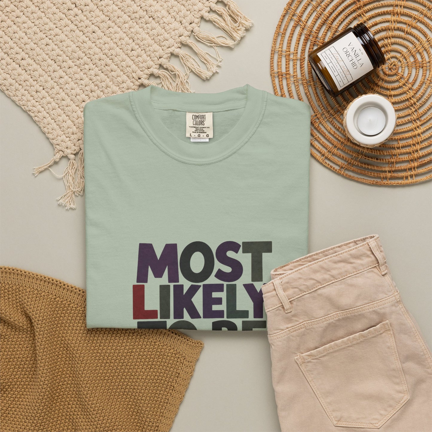 “Most Likely to Be Reading Thrillers” Graphic T-shirt