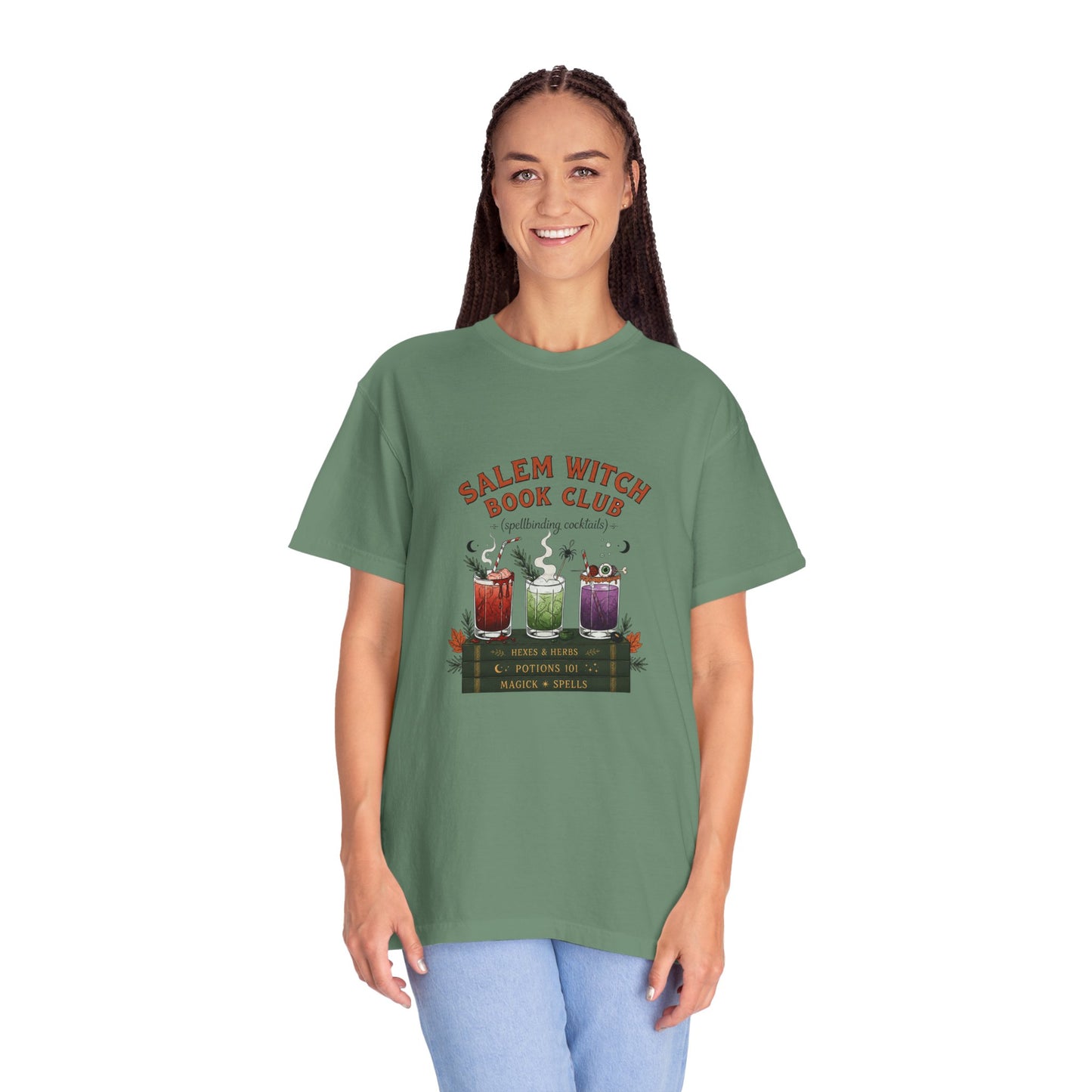 "Salem Witch Book Club" T-Shirt — Whimsical Witchy Reading Tee