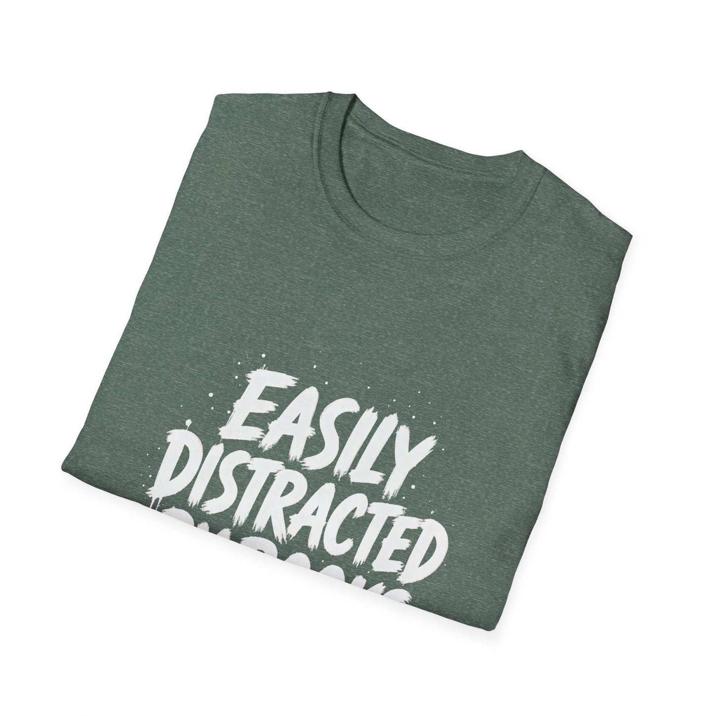 Lightweight Fabric - "Easily Distracted by Books" T‑Shirt