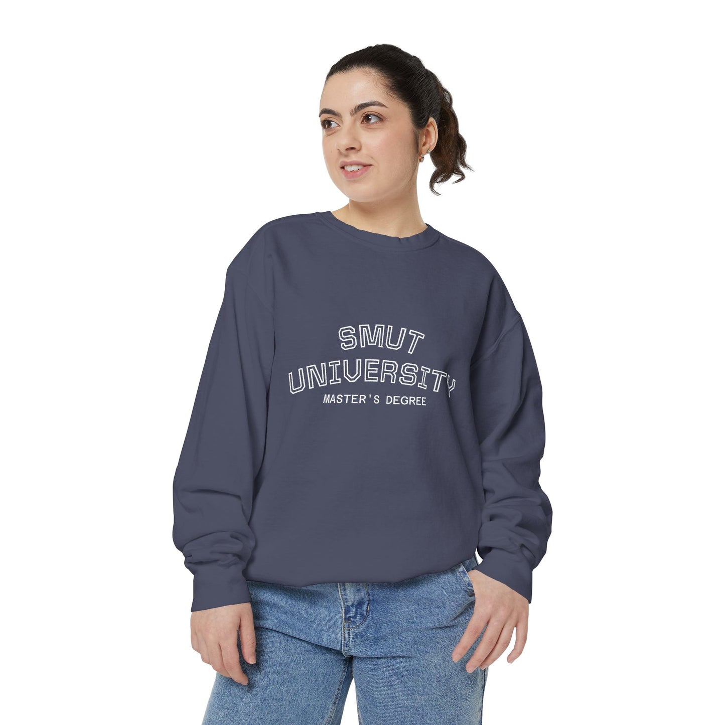 "Smut University Master's Degree" Bookish Garment-Dyed Crewneck Sweatshirt