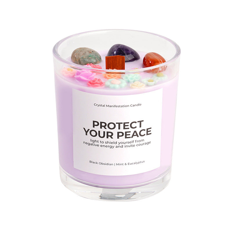 Bougie artisanale en cire de soja parfumée