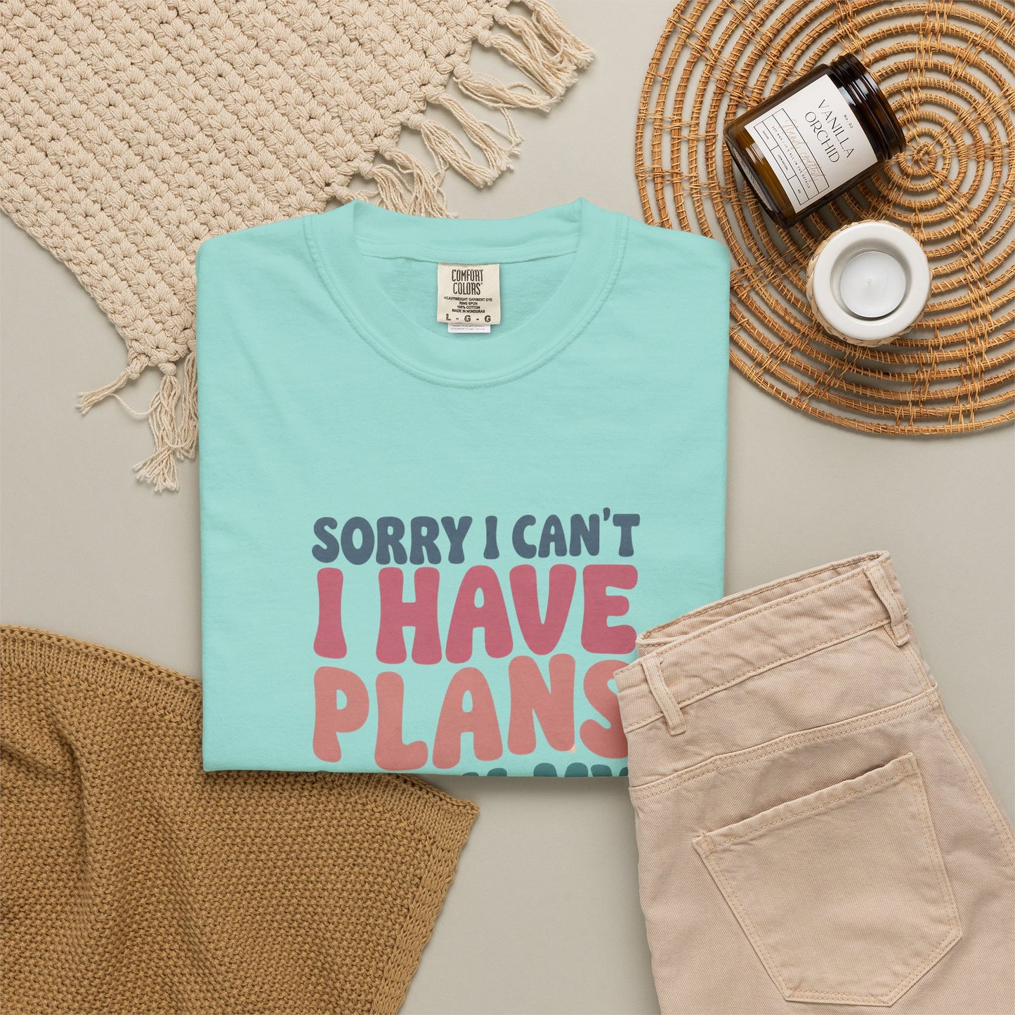 Book Lover T-Shirt — "Sorry I Can't, I Have Plans With My Books" Graphic Tee