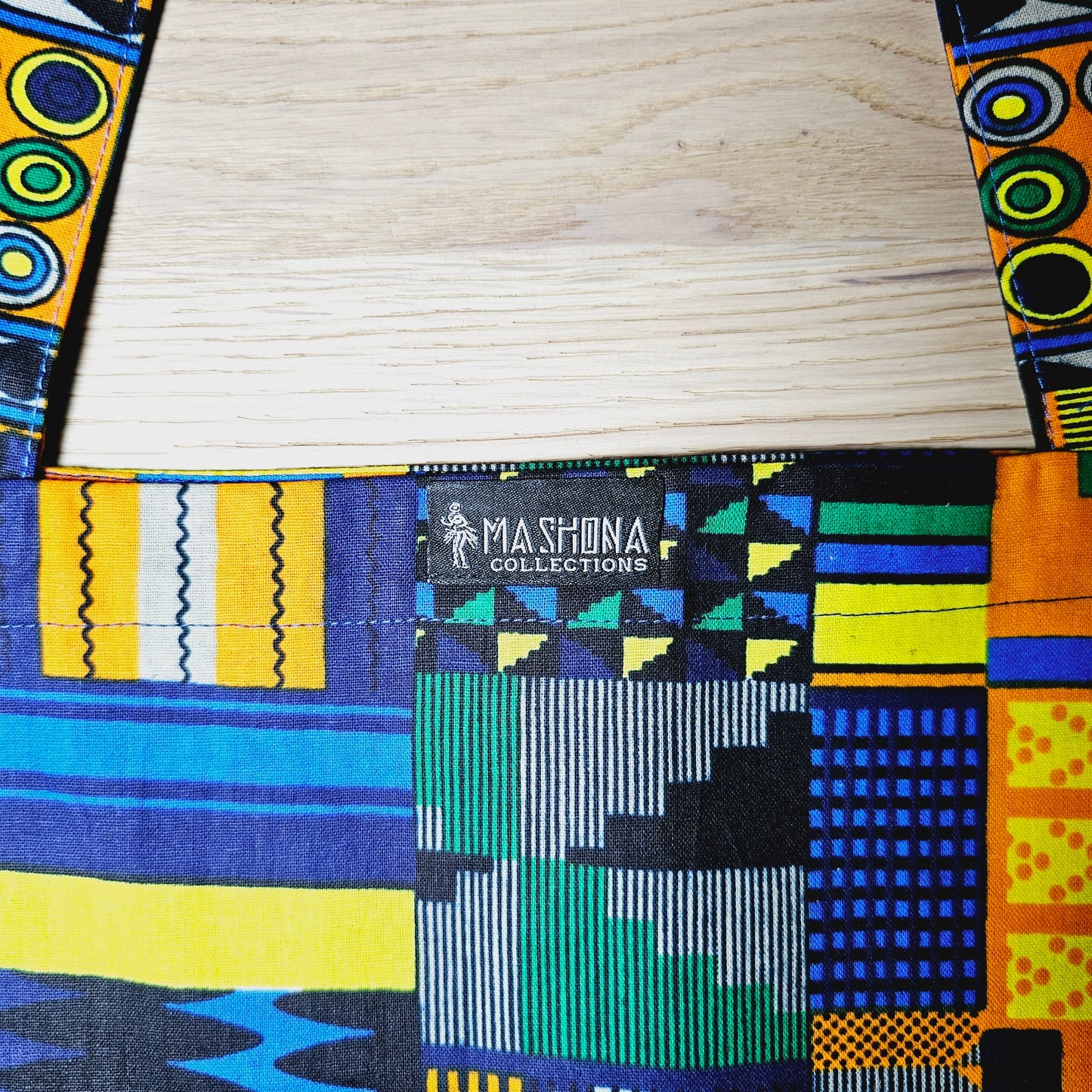 Sac fourre-tout fait main imprimé africain | Sac de plage | Sac de courses