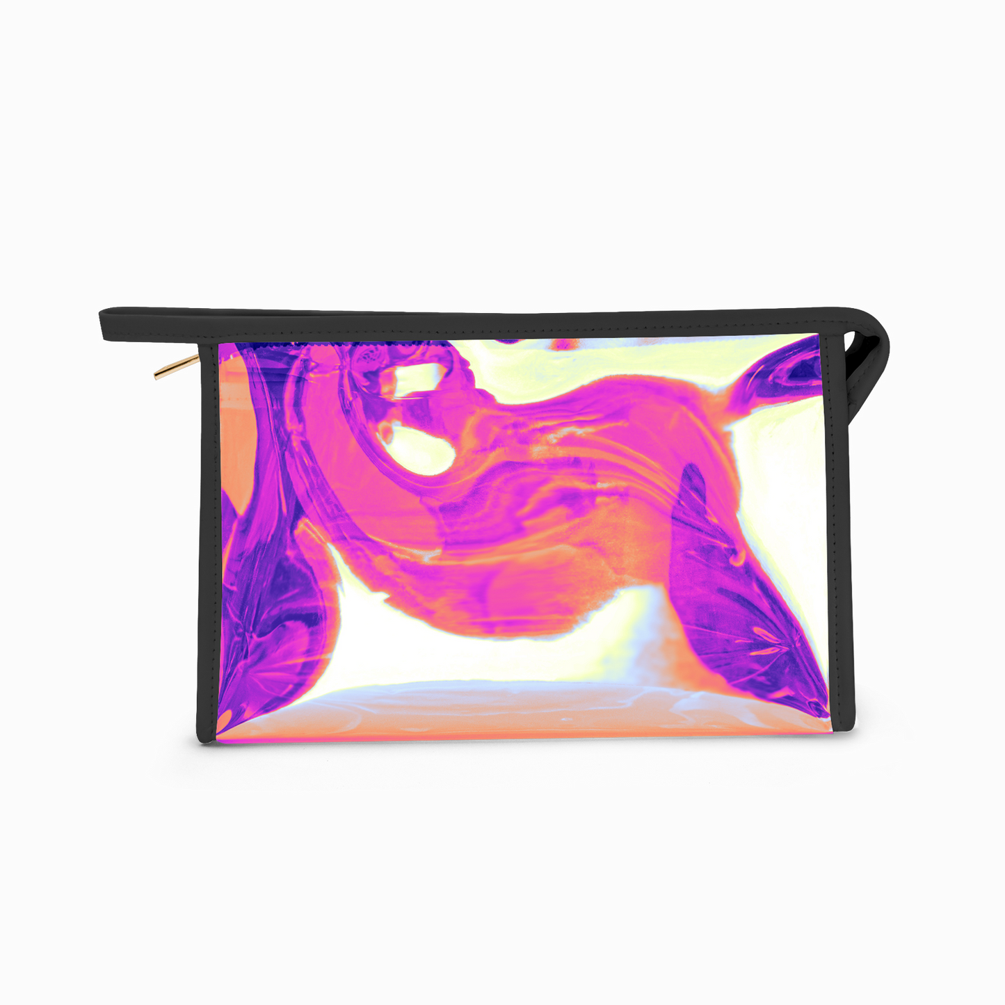 Holographic Makeup Bag — “Badass Bookish Babe” Cosmetic Pouch