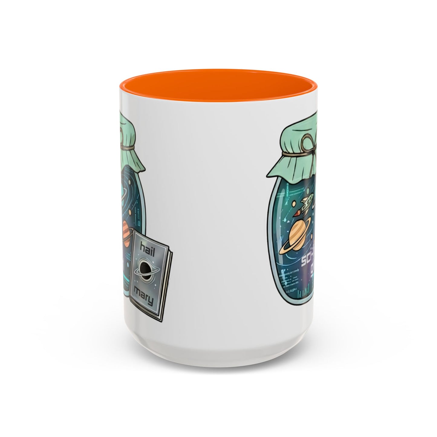 "Sci‑Fi Girl" JamJar Mug — Space Planets Accent Coffee Cup (11/15oz)