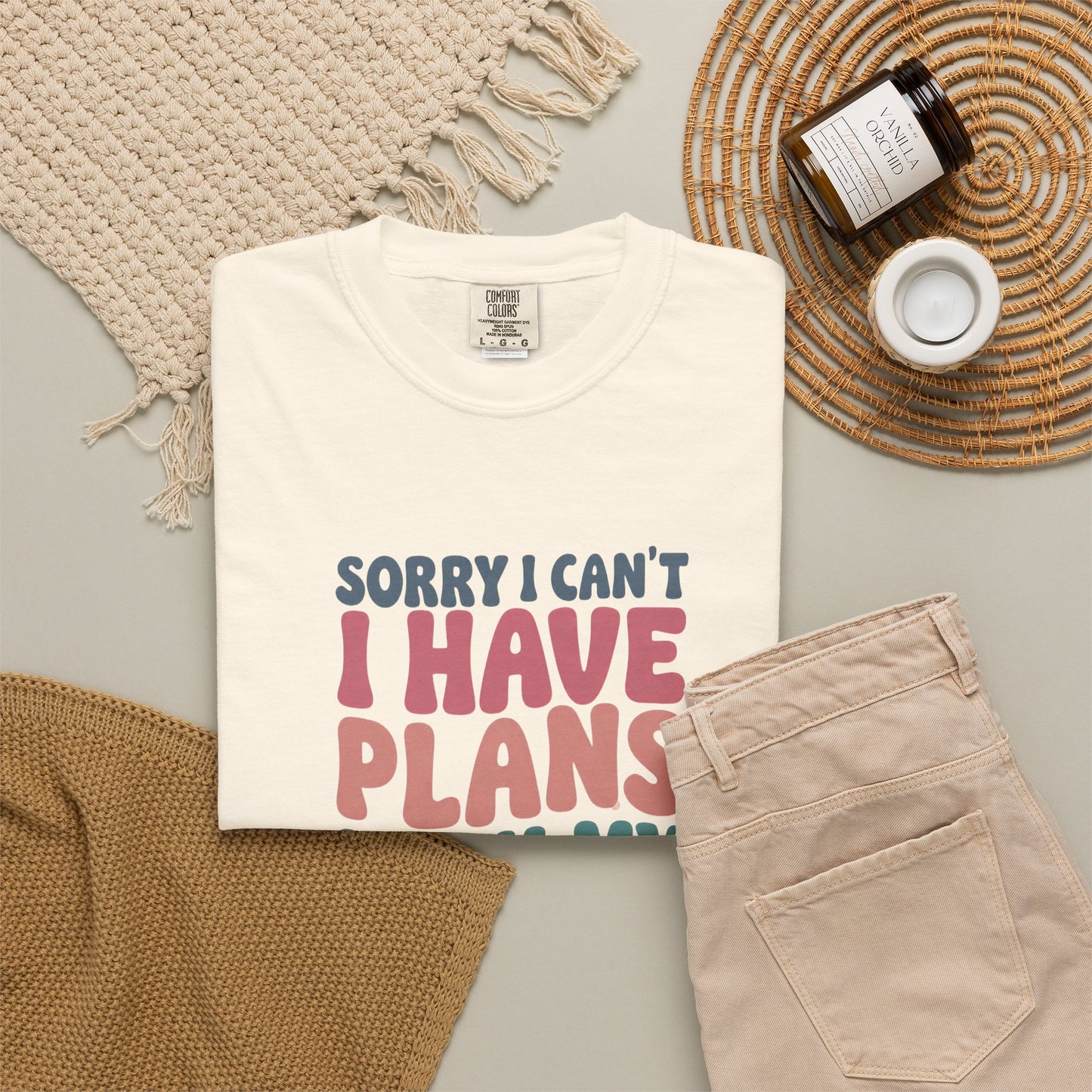 Book Lover T-Shirt — "Sorry I Can't, I Have Plans With My Books" Graphic Tee