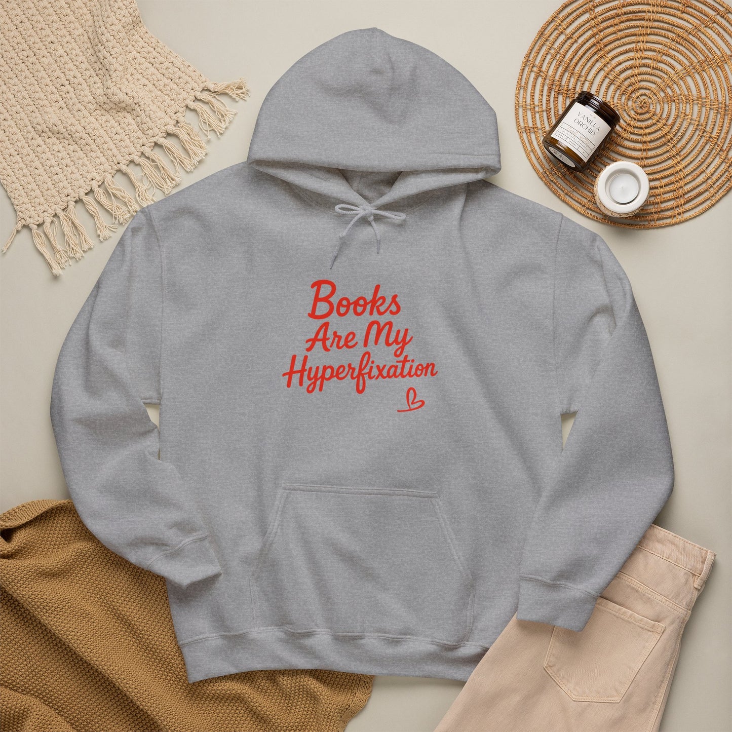 "Books Are My Hyperfixation" Neurospicy Bookish Hoodie