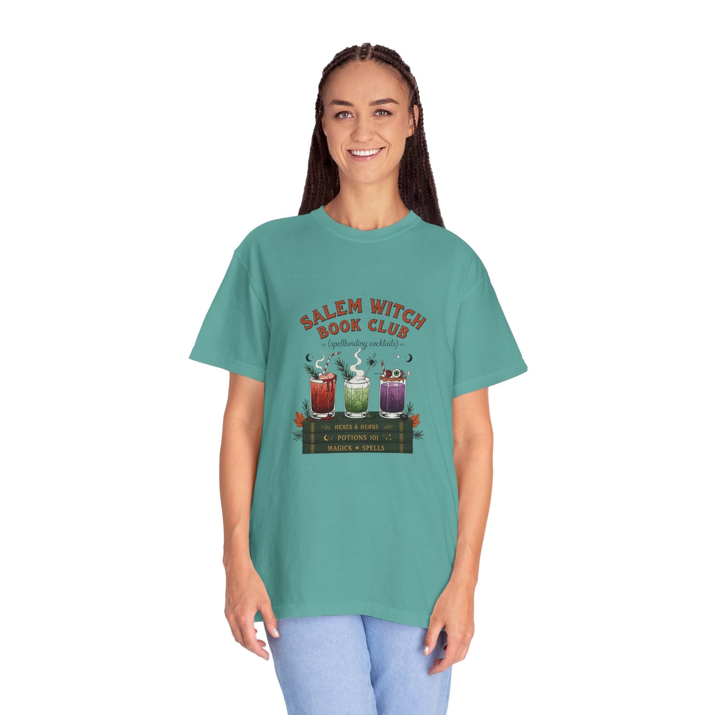 "Salem Witch Book Club" T-Shirt — Whimsical Witchy Reading Tee