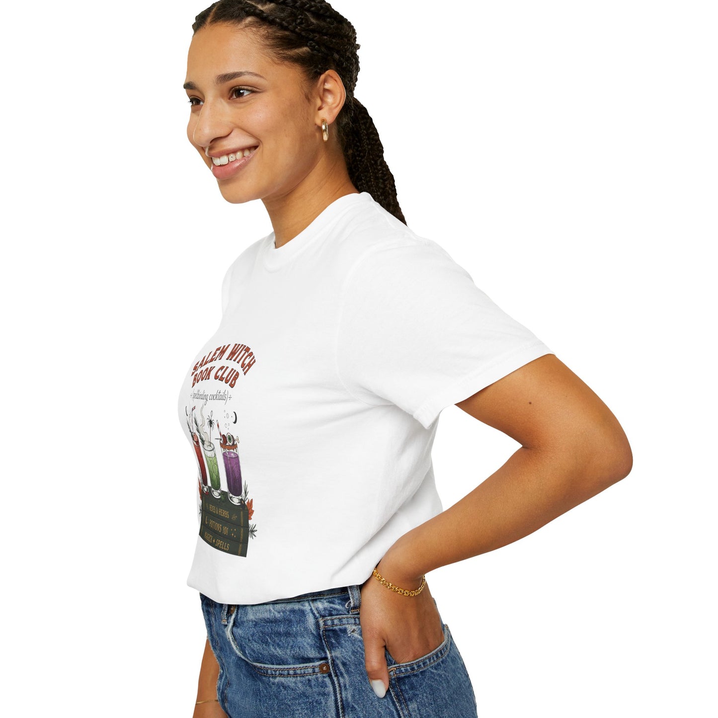 "Salem Witch Book Club" T-Shirt — Whimsical Witchy Reading Tee
