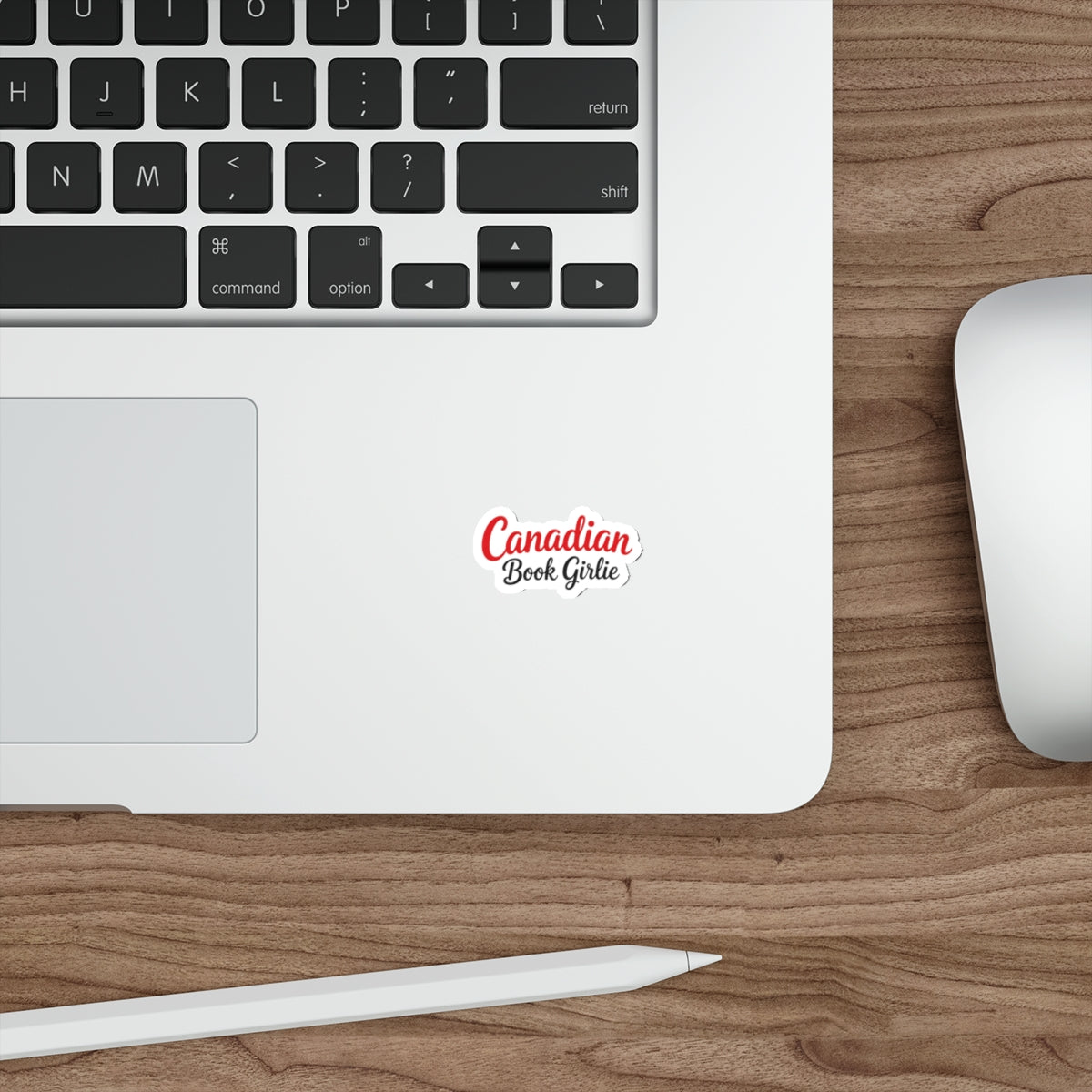 "Canadian Book Girlie" Sticker — Die-Cut Literary Decal