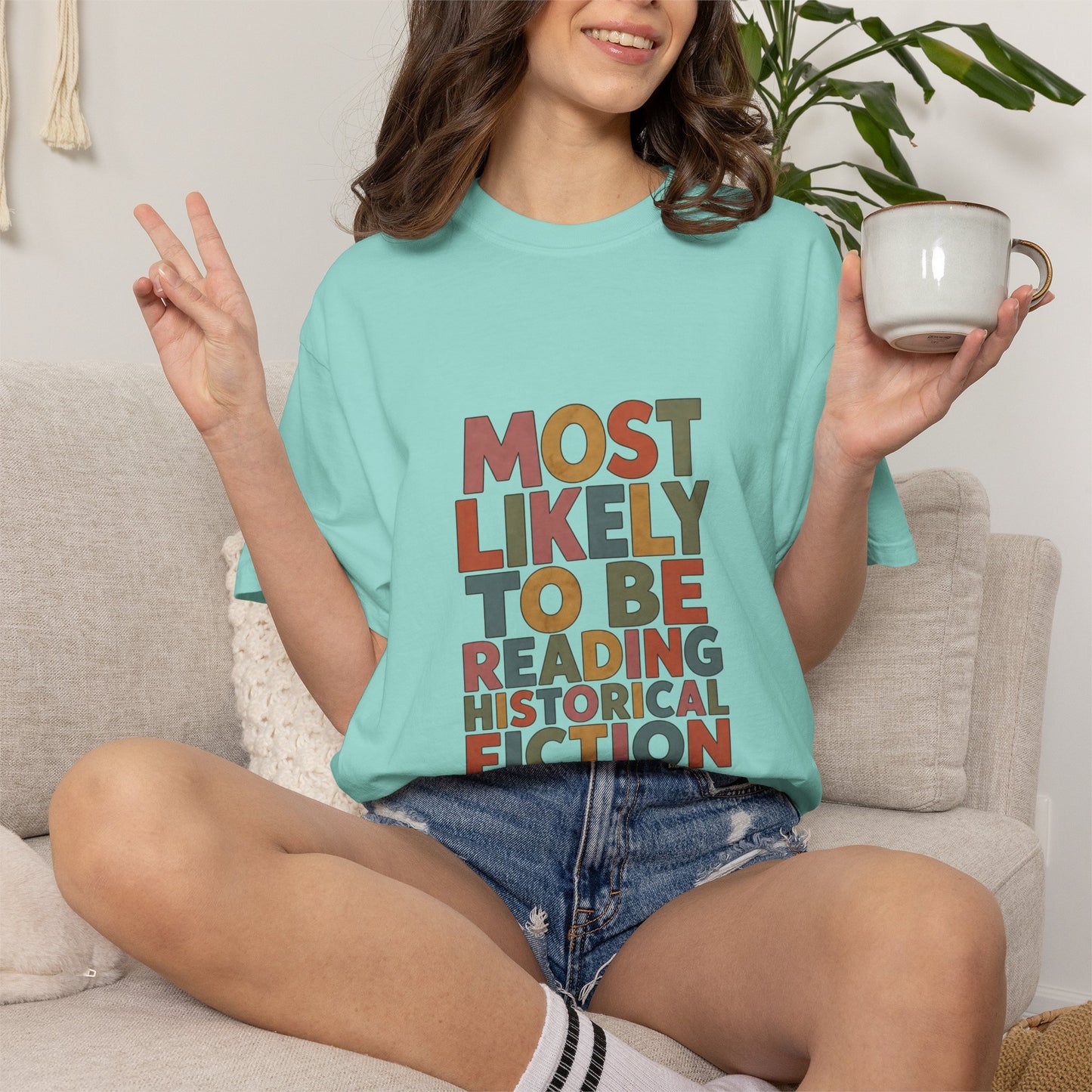 Historical Fiction Reader T-Shirt — "Most Likely to Be Reading Historical Fiction"
