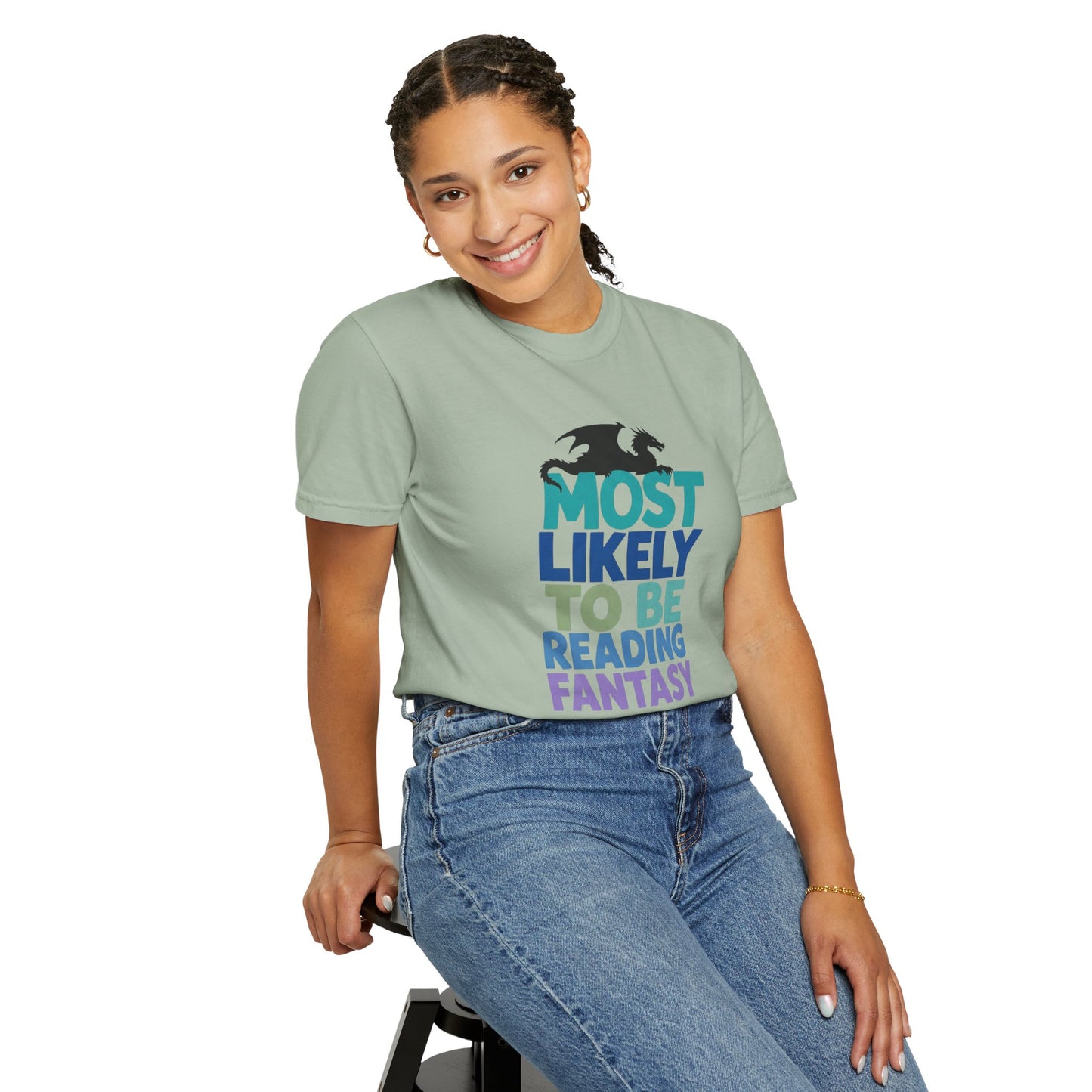 Fantasy Reader T-Shirt — "Most Likely to Be Reading Fantasy" Graphic Tee