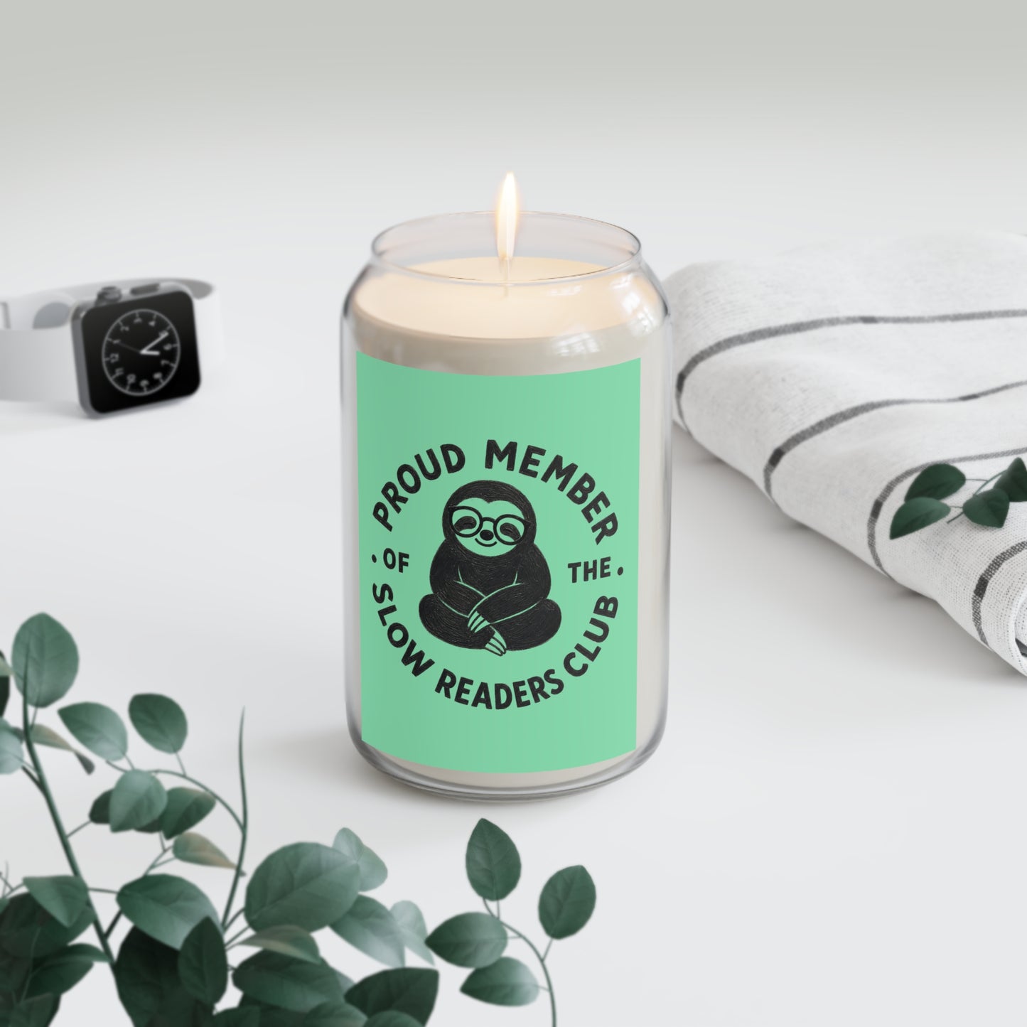 Soy Candle — “Proud Member of the Slow Readers Club” (13.75oz)