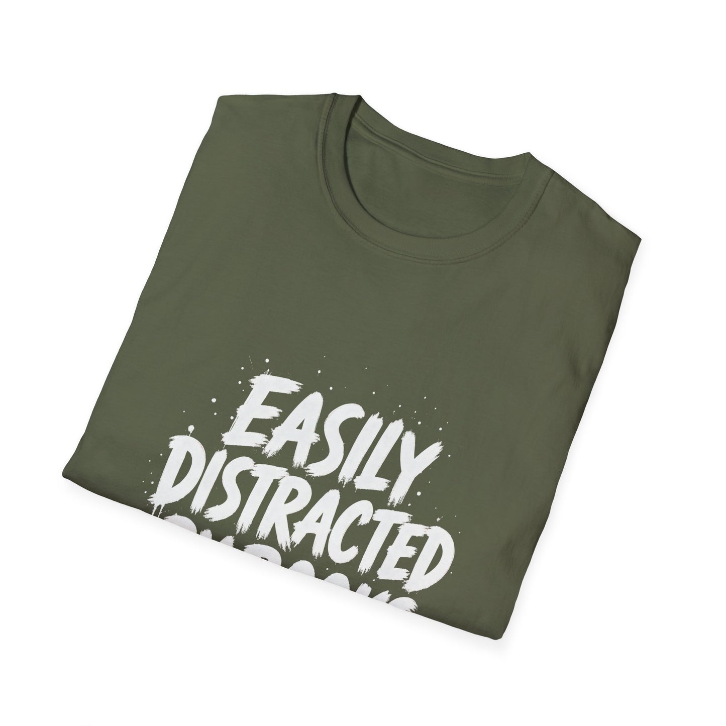 Lightweight Fabric - "Easily Distracted by Books" T‑Shirt