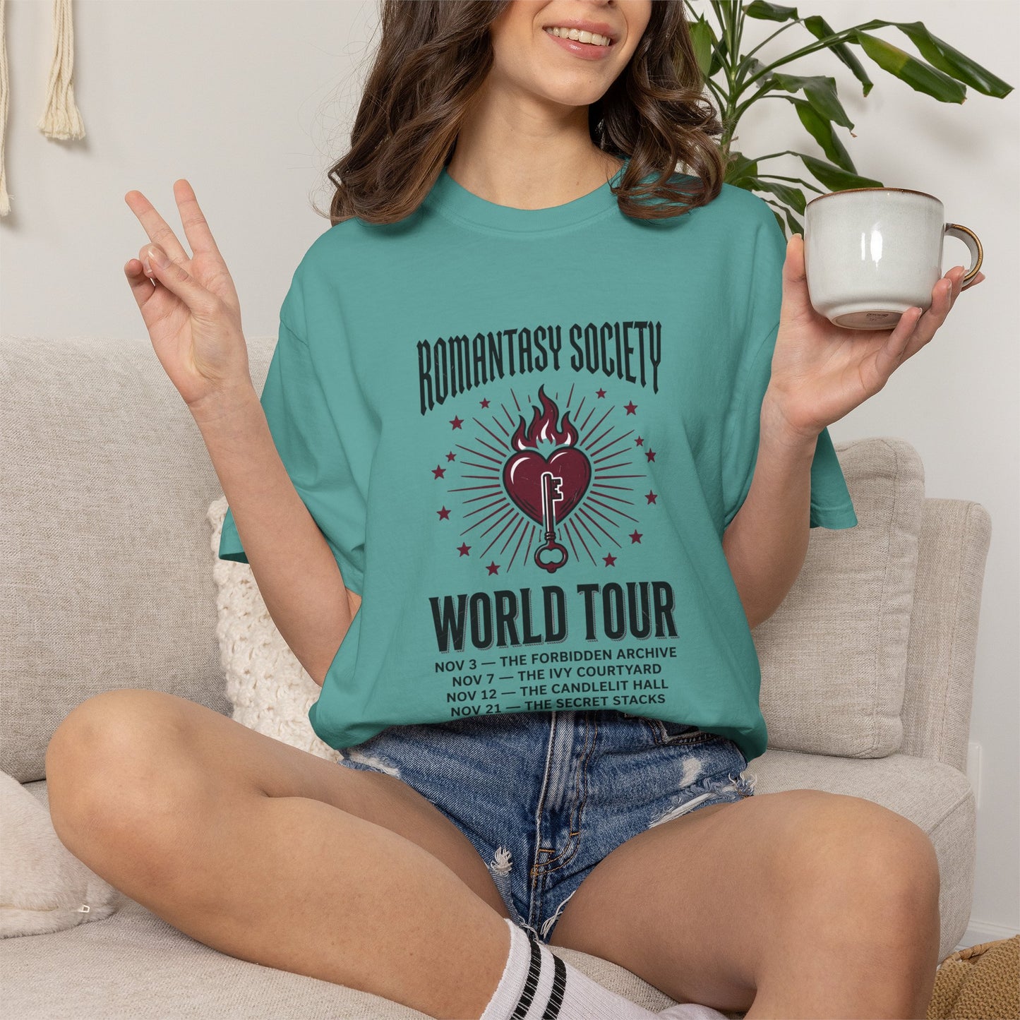 "Romantasy Society World Tour" Graphic T-Shirt