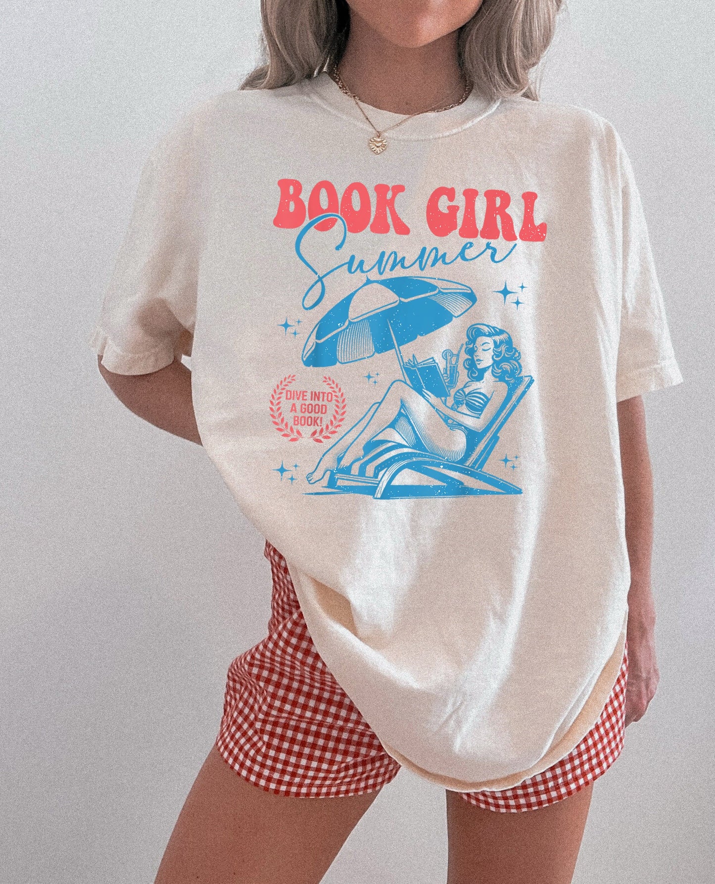 T-shirt « Book Girl Summer »