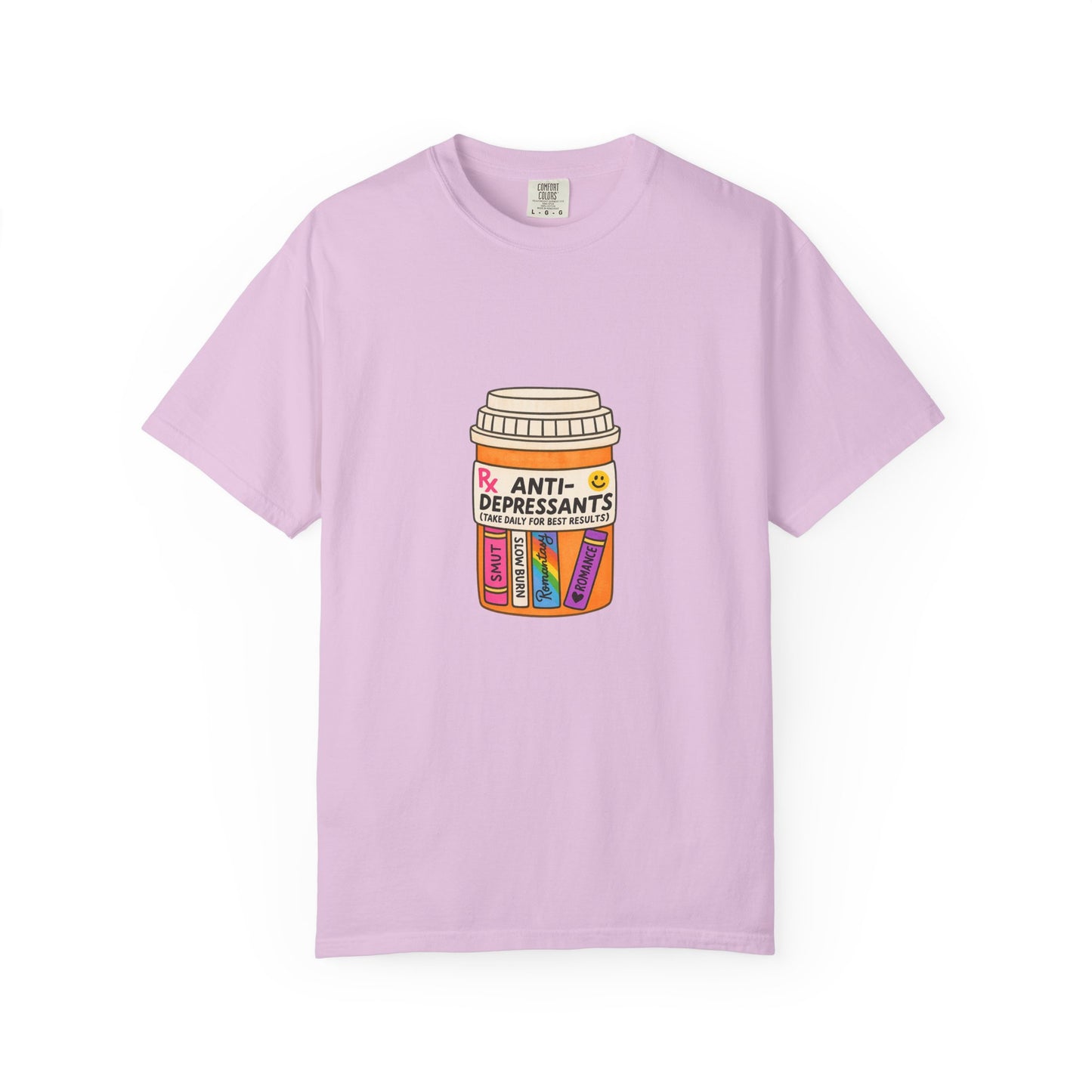 T-Shirt — "Anti-Depressants" Coffee & Books Graphic Tee
