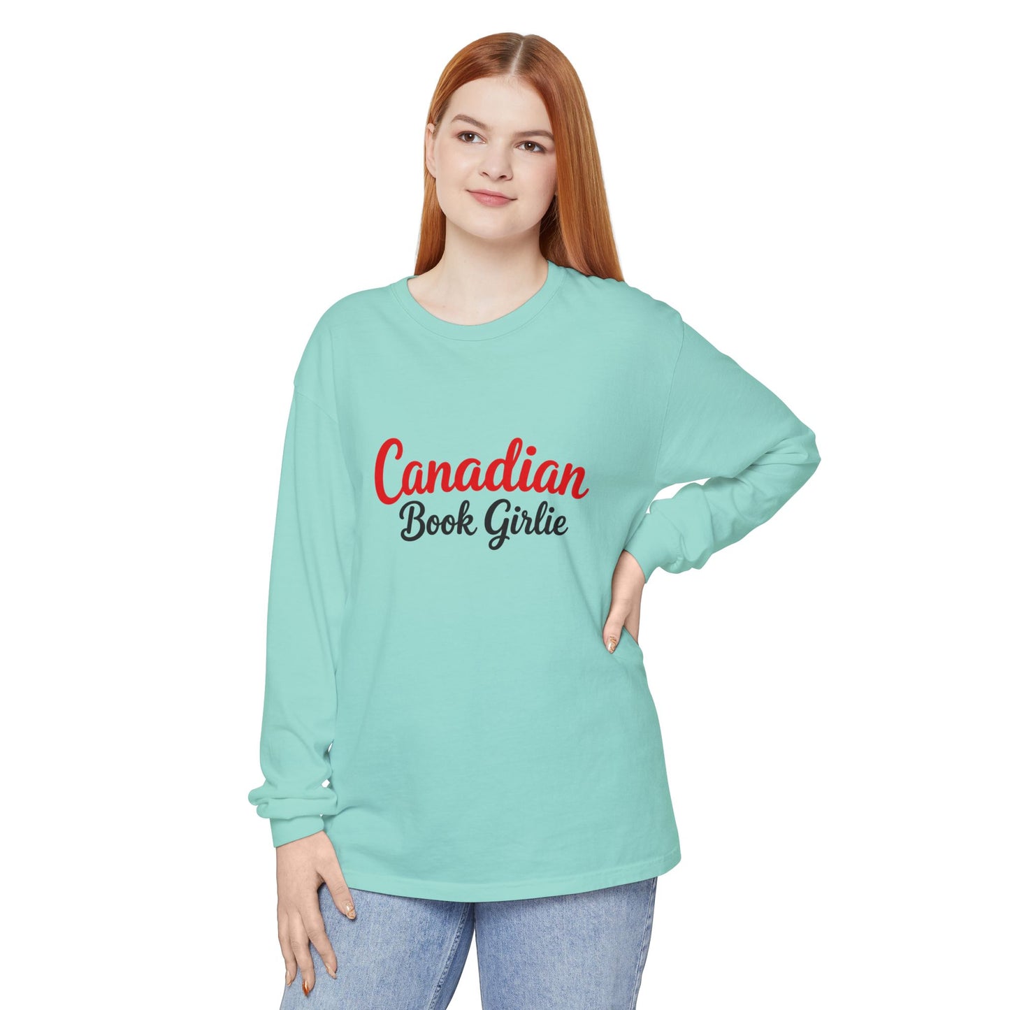 "Canadian Book Girlie" Long Sleeve Tee