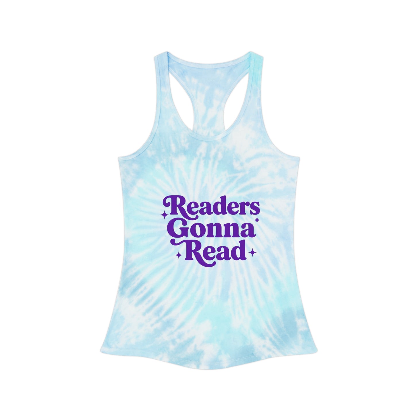 "Readers Gonna Read" Tie-Dye Racerback Tank