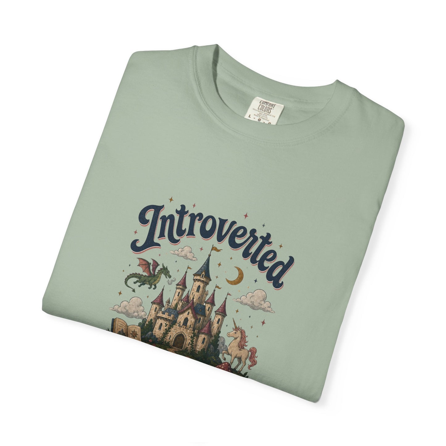 "Introverted But Willingly Discuss Fictional Worlds" Fantasy Lovers T-Shirt